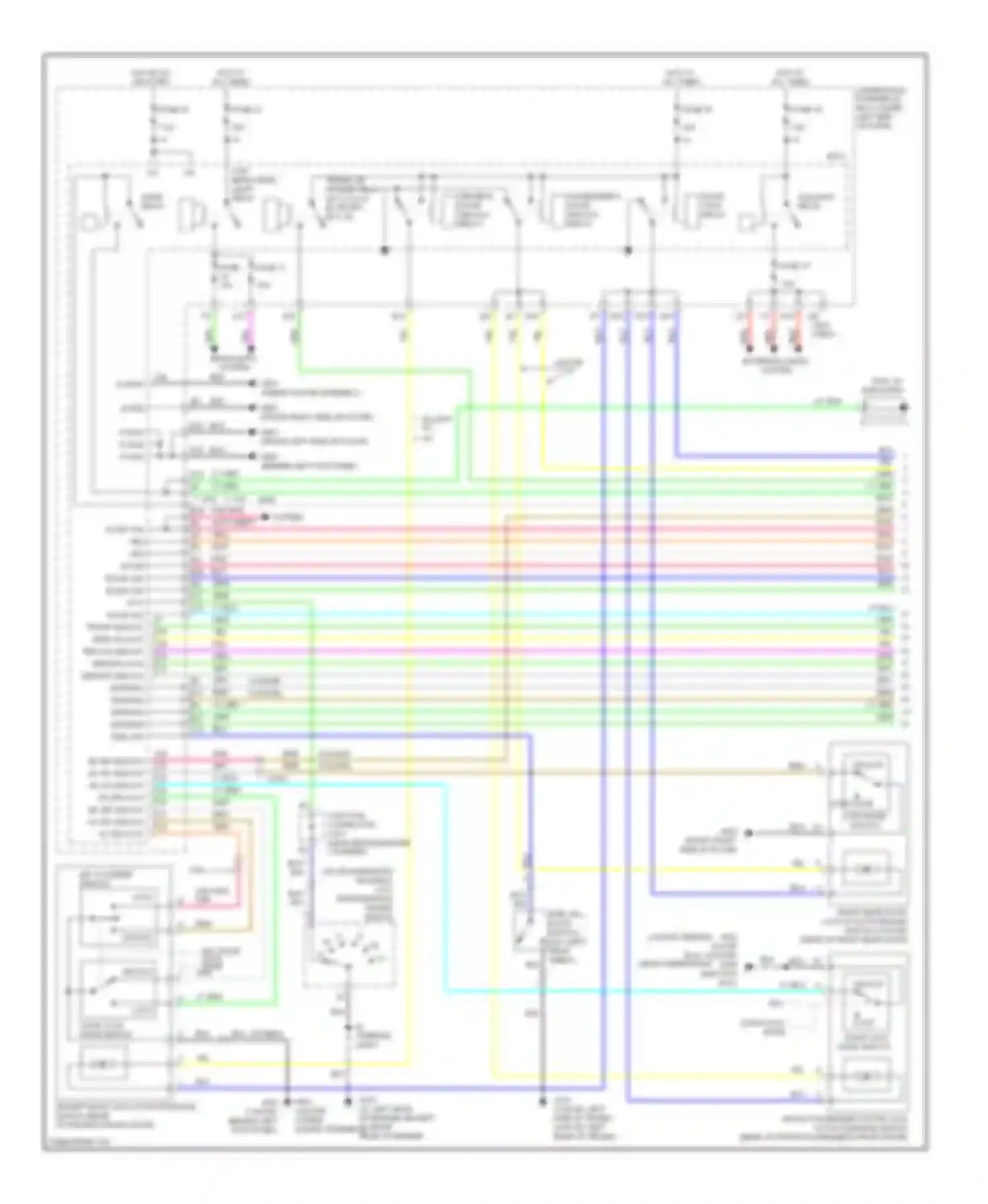 Civic Honda VIII facelift (2008-2011): Forced entry circuit, except hybrid (1 of 2)