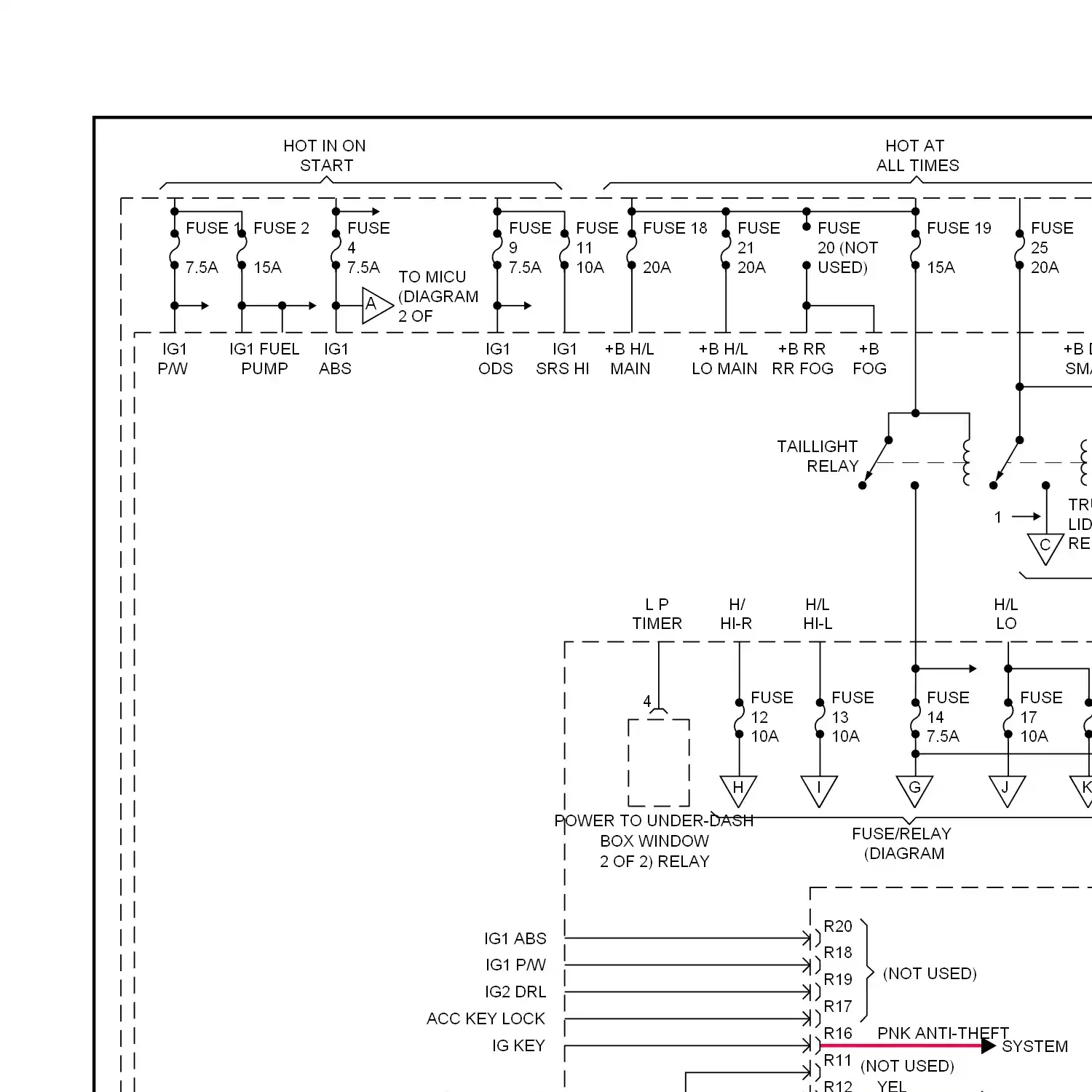 demo - Body control modules circuit, except hybrid (1 of 2) Body control modules circuit, except hybrid (1 of 2)
