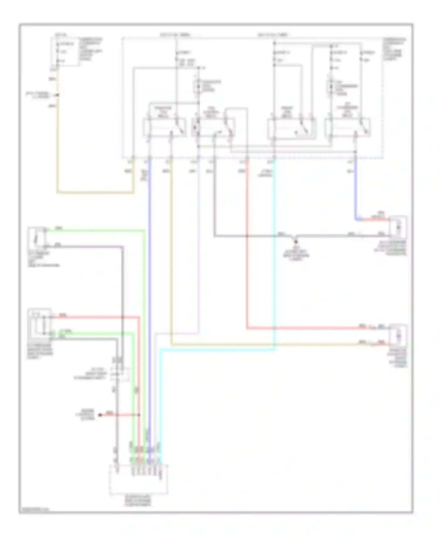 Civic Honda VIII facelift (2008-2011): Cooling fan circuit, except hybrid