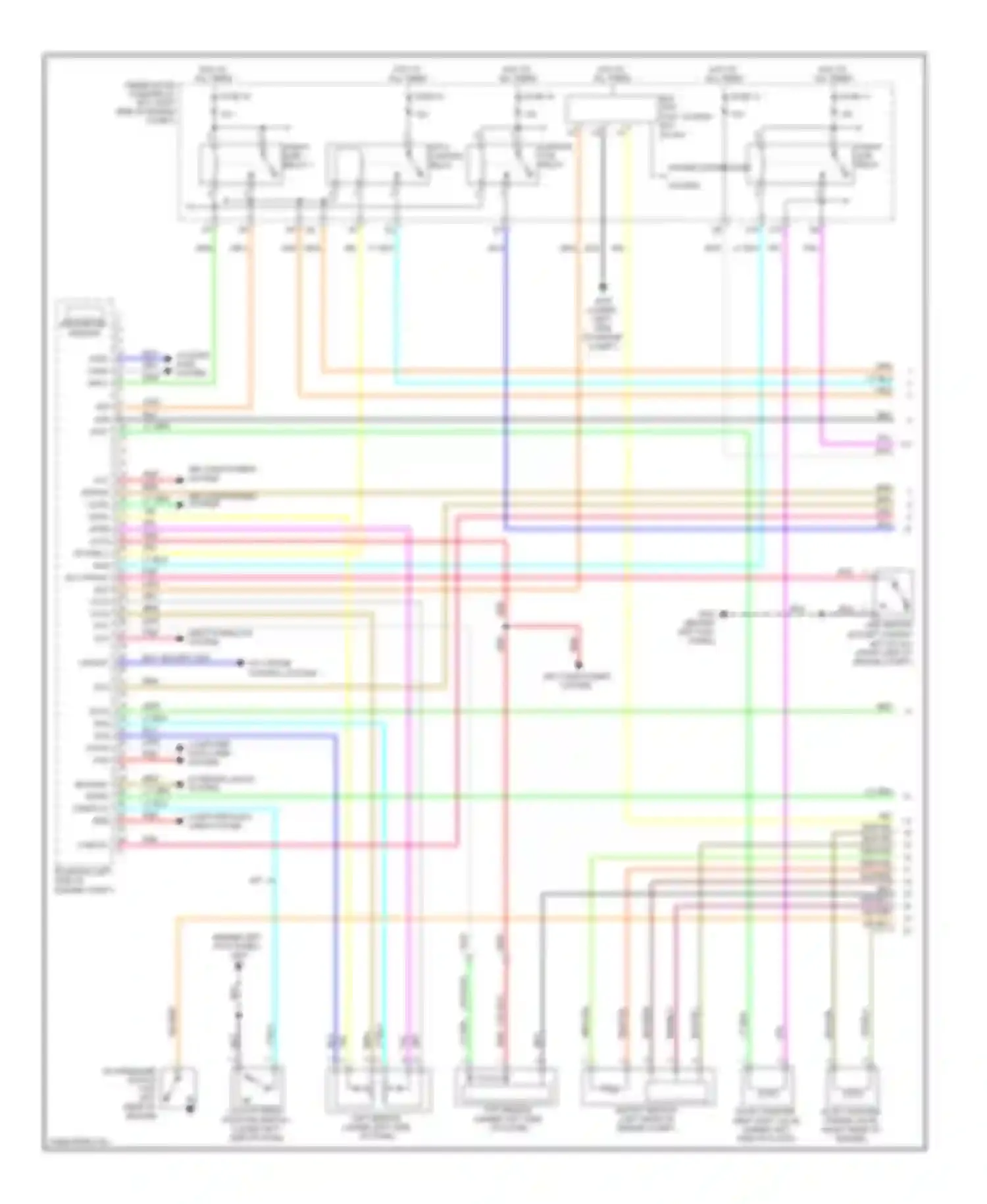 Car Wiring Diagrams for Civic Honda VIII facelift (2008-2011): Wiring diagram engine performance 1.8l, except gx (1 of 5)