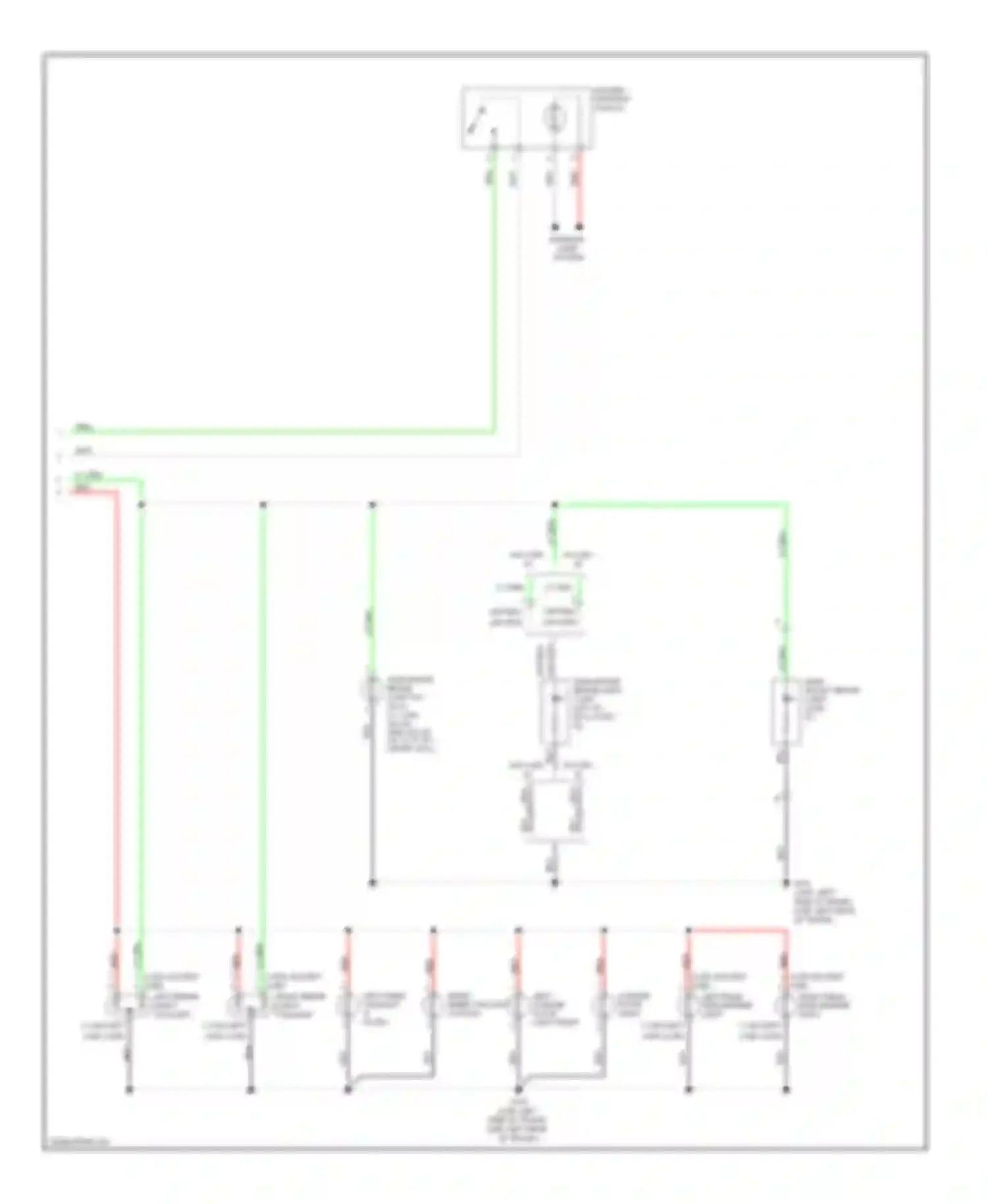Civic Honda VIII facelift (2008-2011): Exterior lamps circuit, except hybrid (2 of 2)