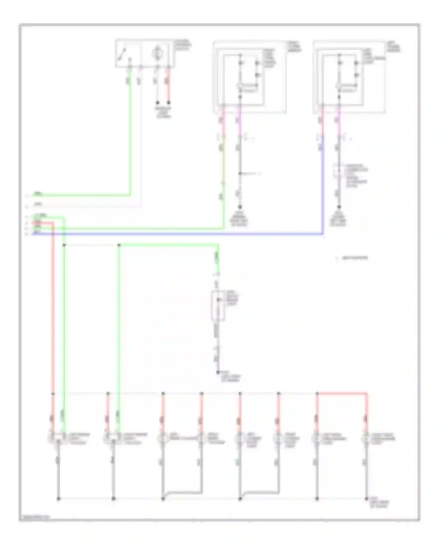 Civic Honda VIII facelift (2008-2011): Exterior lamps circuit, hybrid (2 of 2)