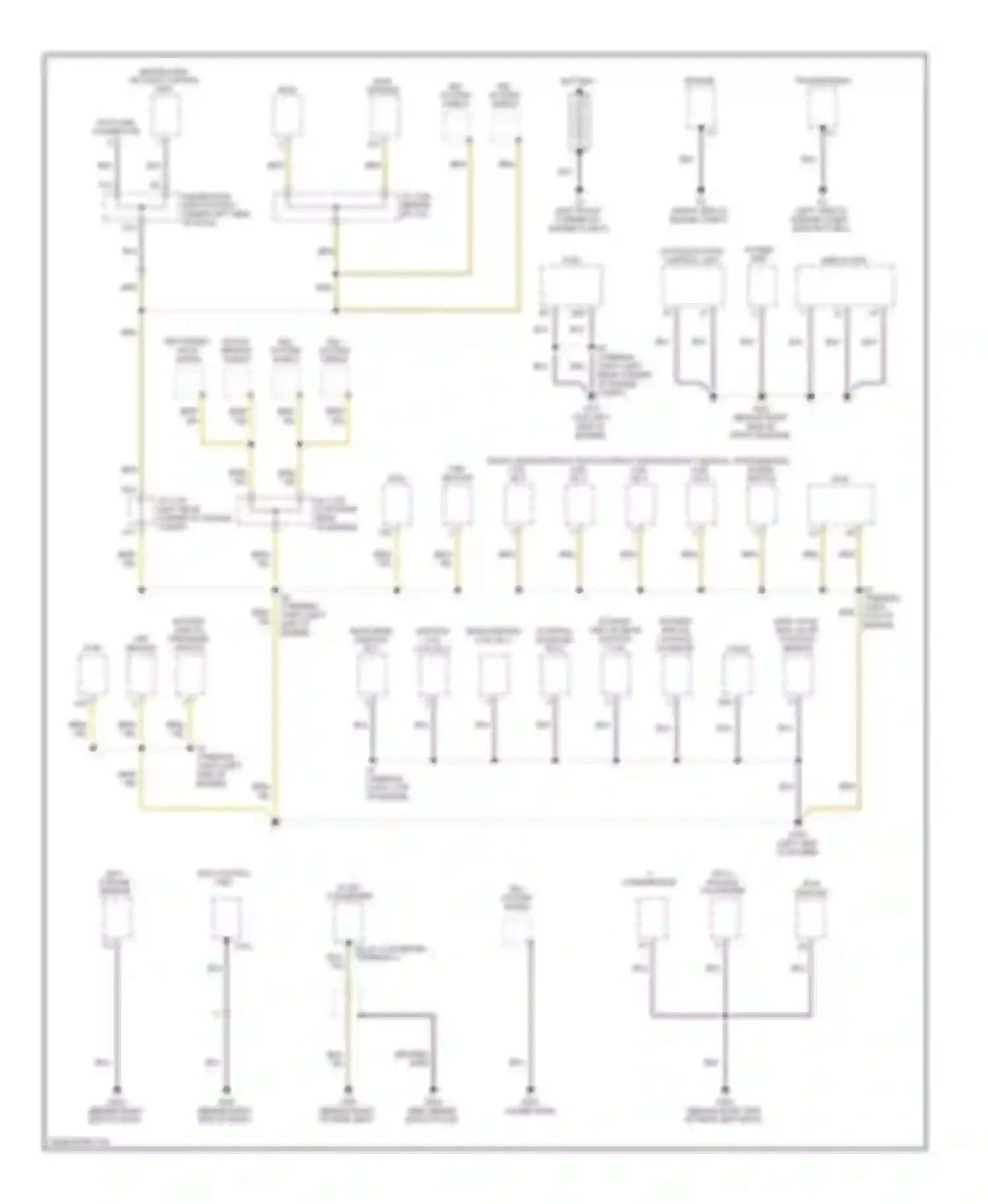 Civic Honda VIII facelift (2008-2011): Ground distribution circuit, hybrid (1 of 3)
