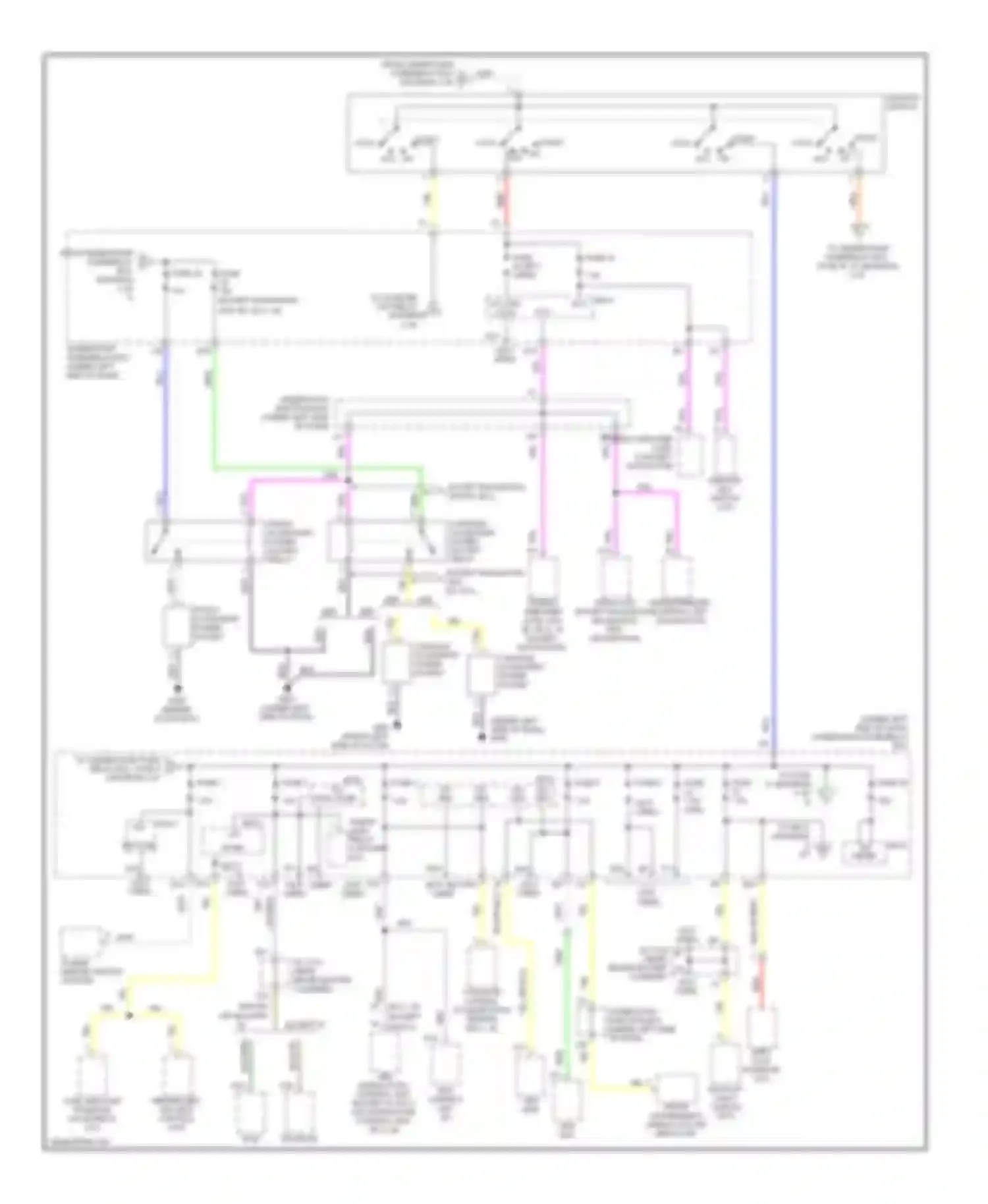 Civic Honda VIII facelift (2008-2011): Power distribution circuit, except dx models (2 of 5)