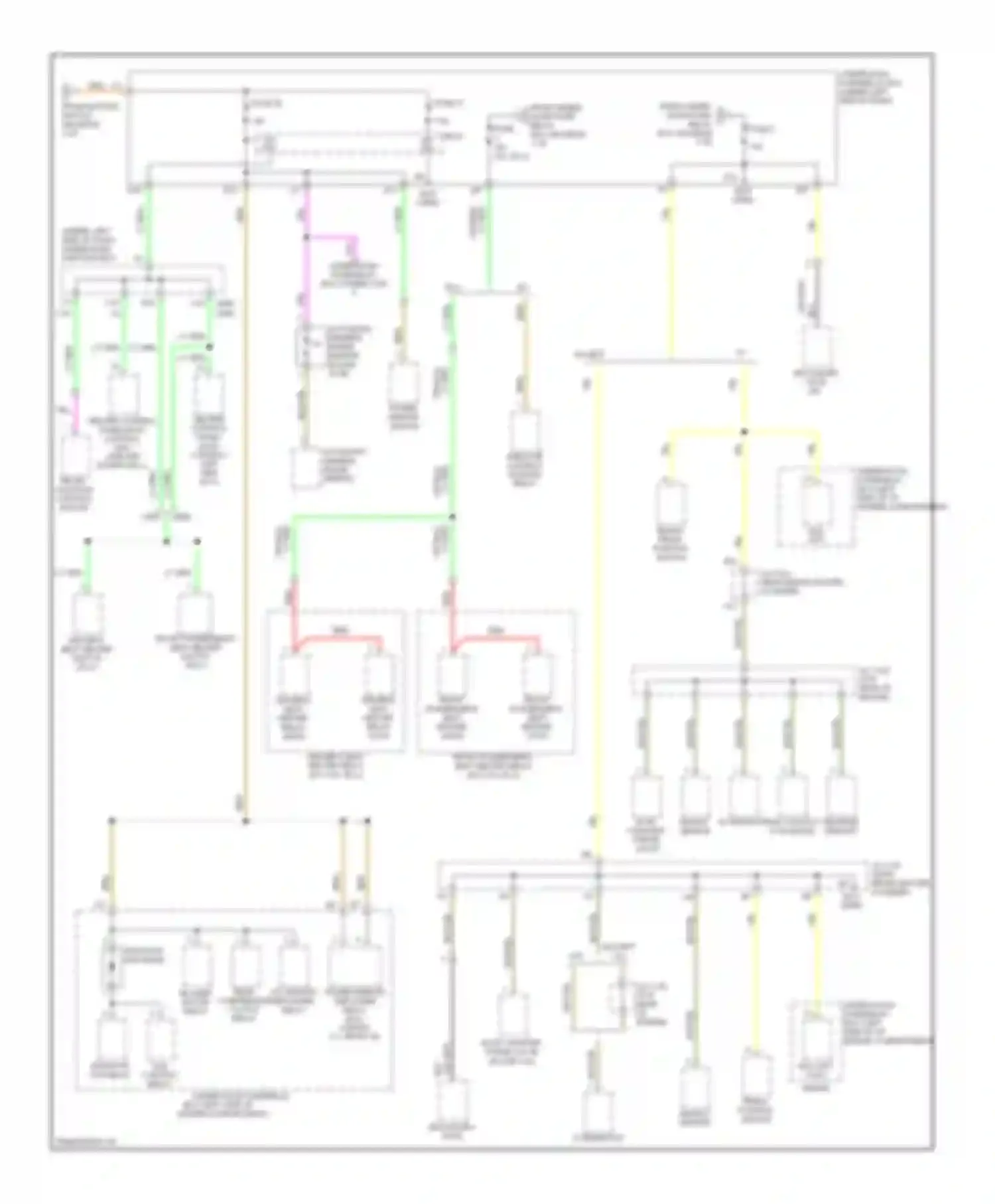 Civic Honda VIII facelift (2008-2011): Power distribution circuit, except dx models (3 of 5)