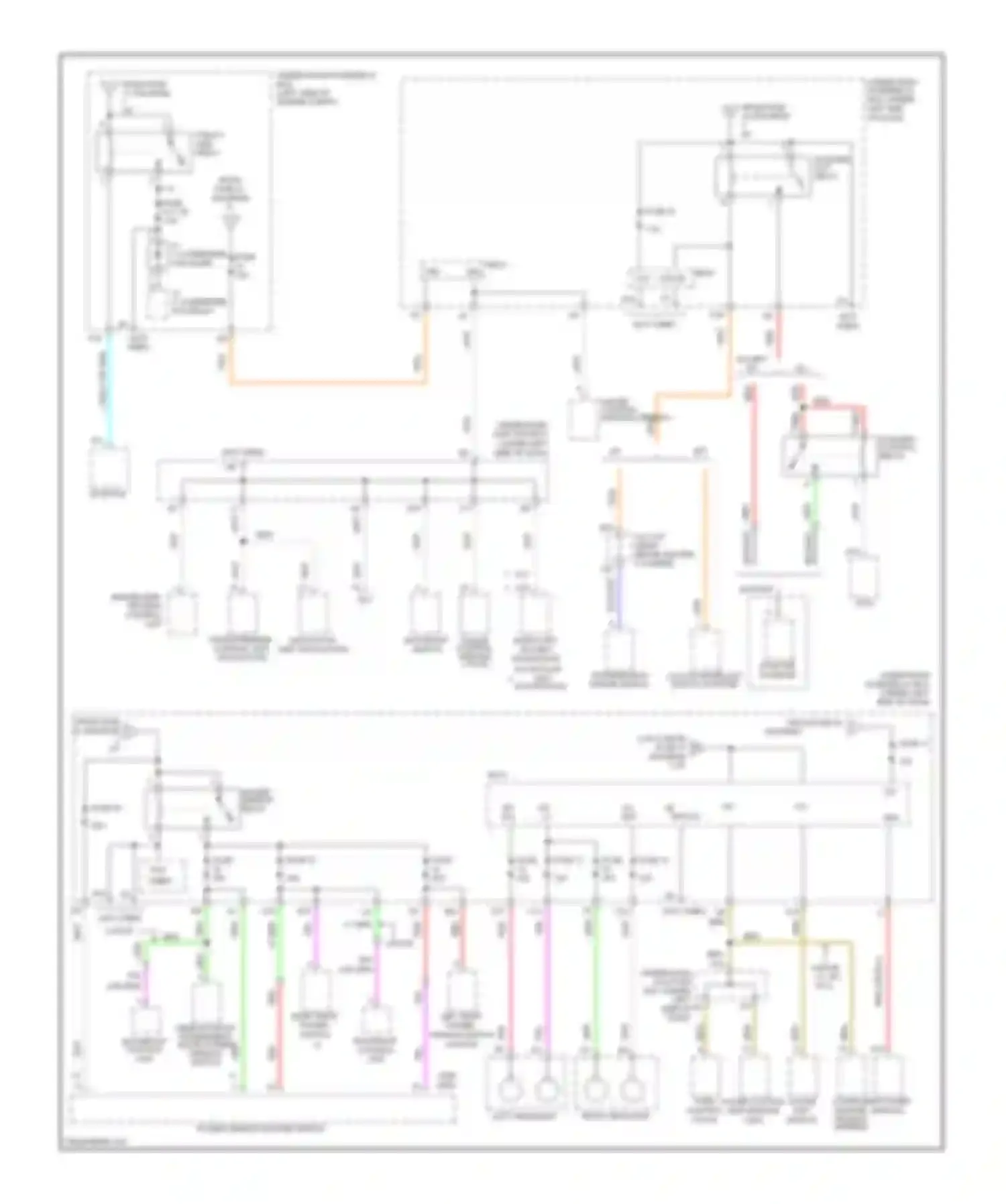 Civic Honda VIII facelift (2008-2011): Power distribution circuit, except dx models (4 of 5)