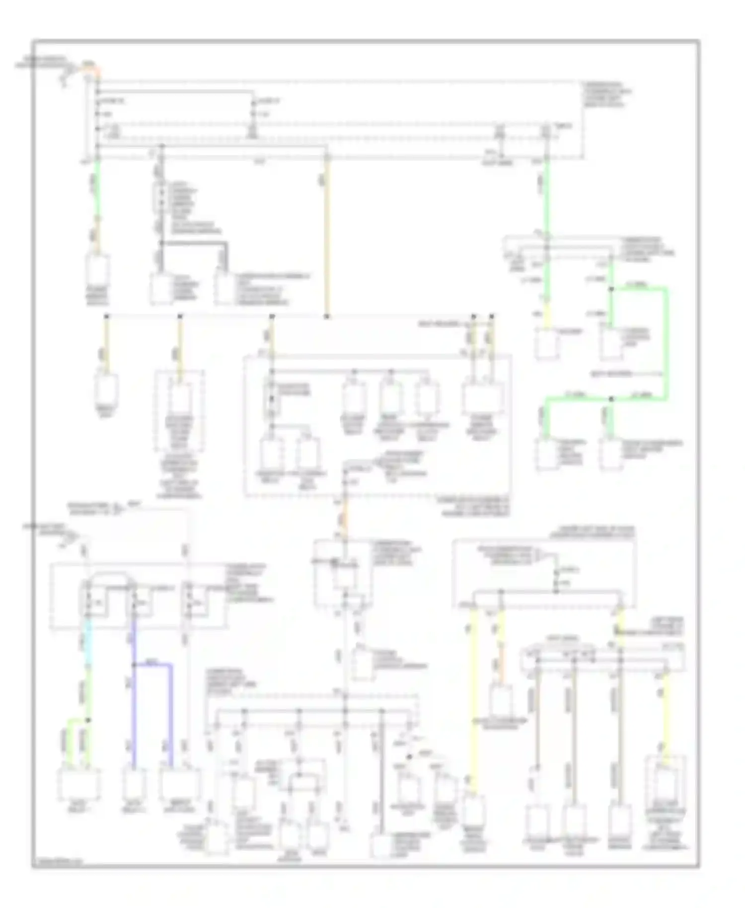 Civic Honda VIII facelift (2008-2011): Power distribution circuit, hybrid (3 of 5)
