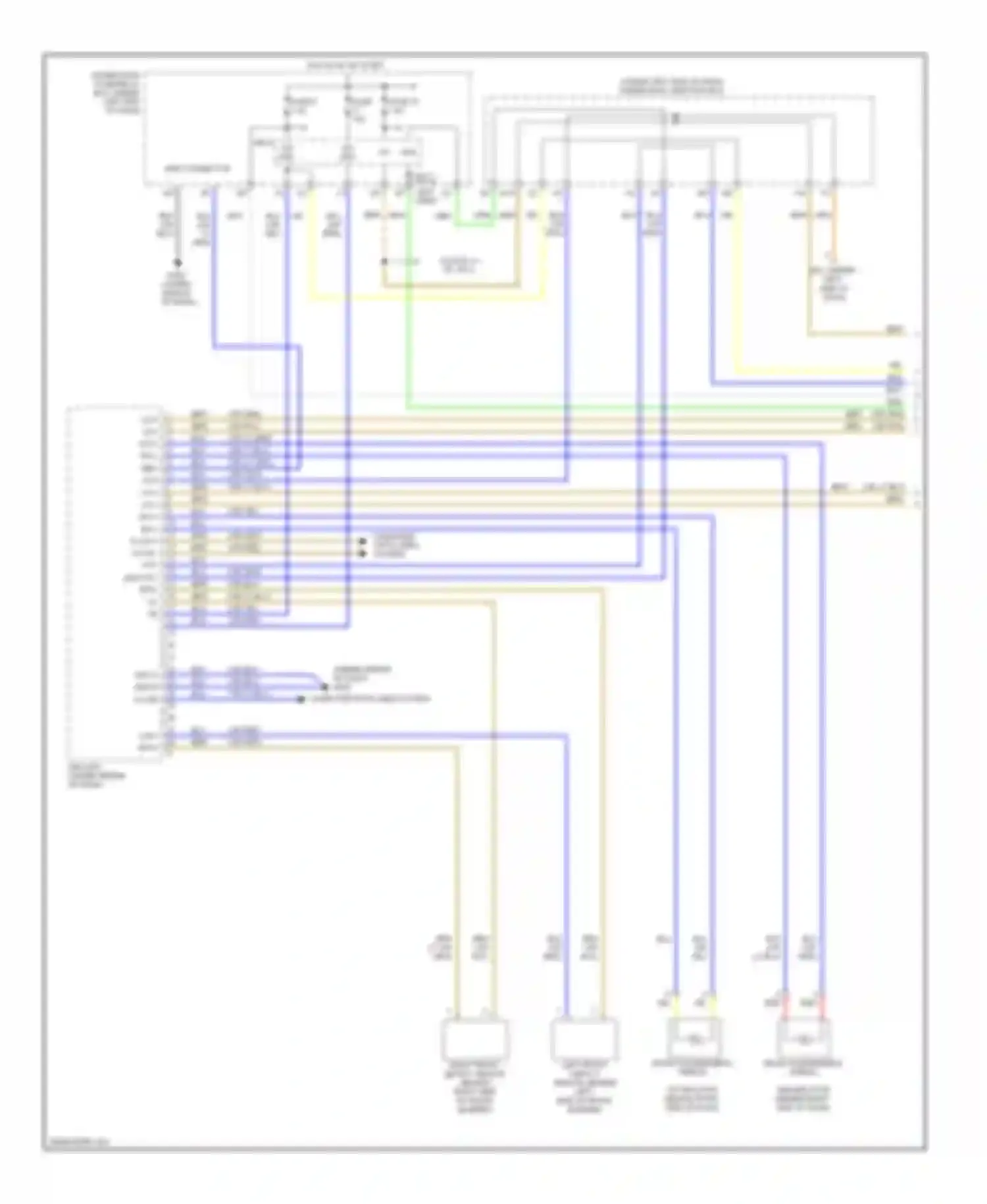 Civic Honda VIII facelift (2008-2011): Supplemental restraints circuit, except hybrid (1 of 4)
