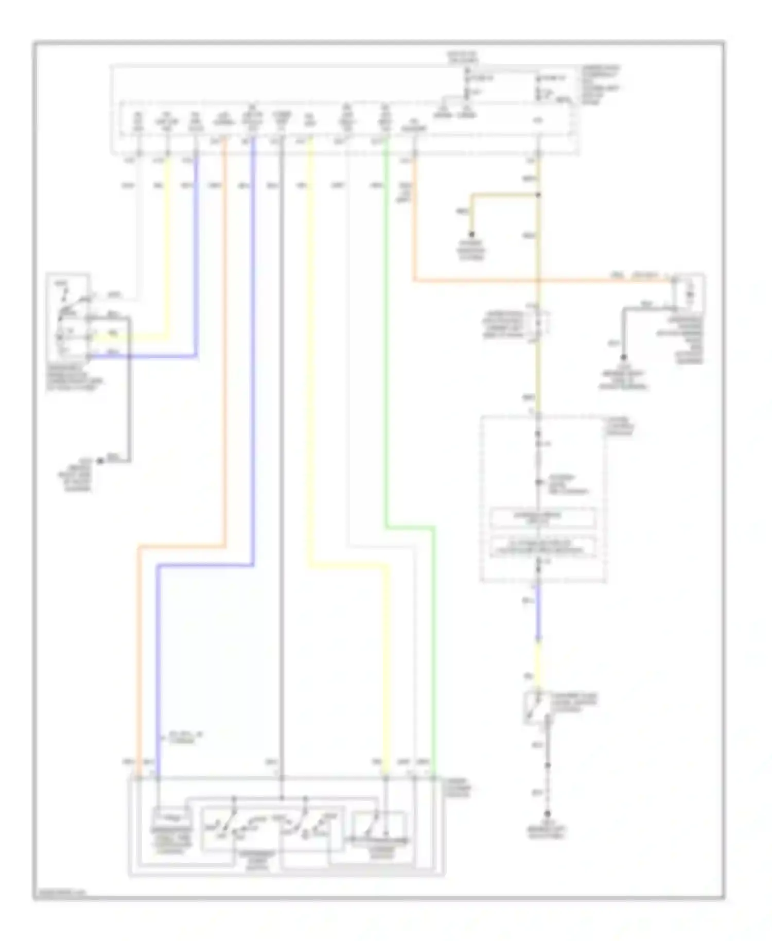 Civic Honda VIII facelift (2008-2011): Front wiper/washer circuit, except hybrid