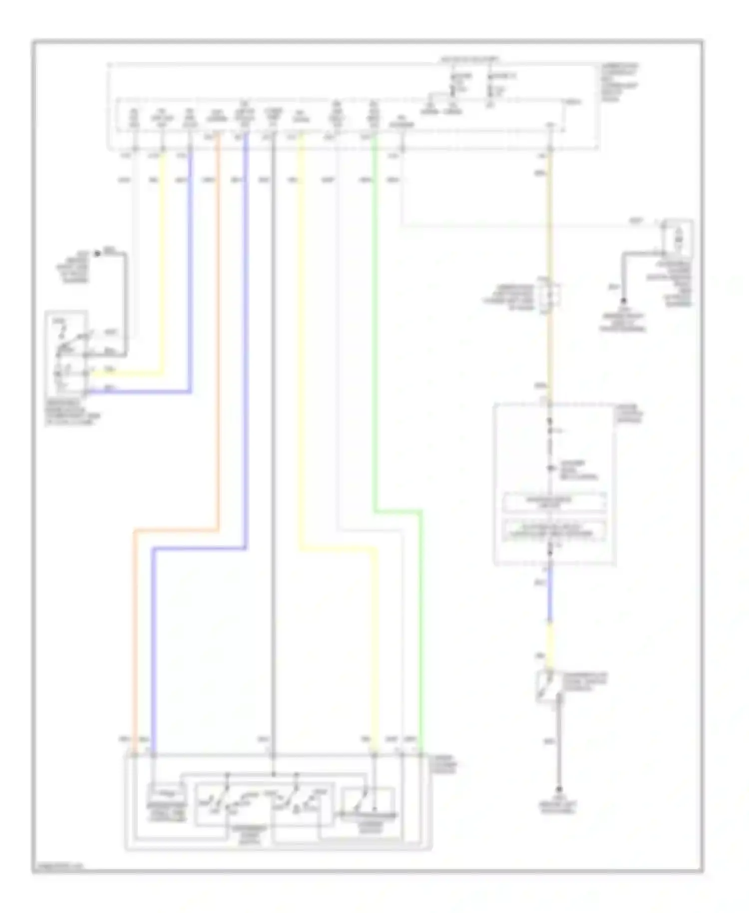 Civic Honda VIII facelift (2008-2011): Front wiper/washer circuit, hybrid