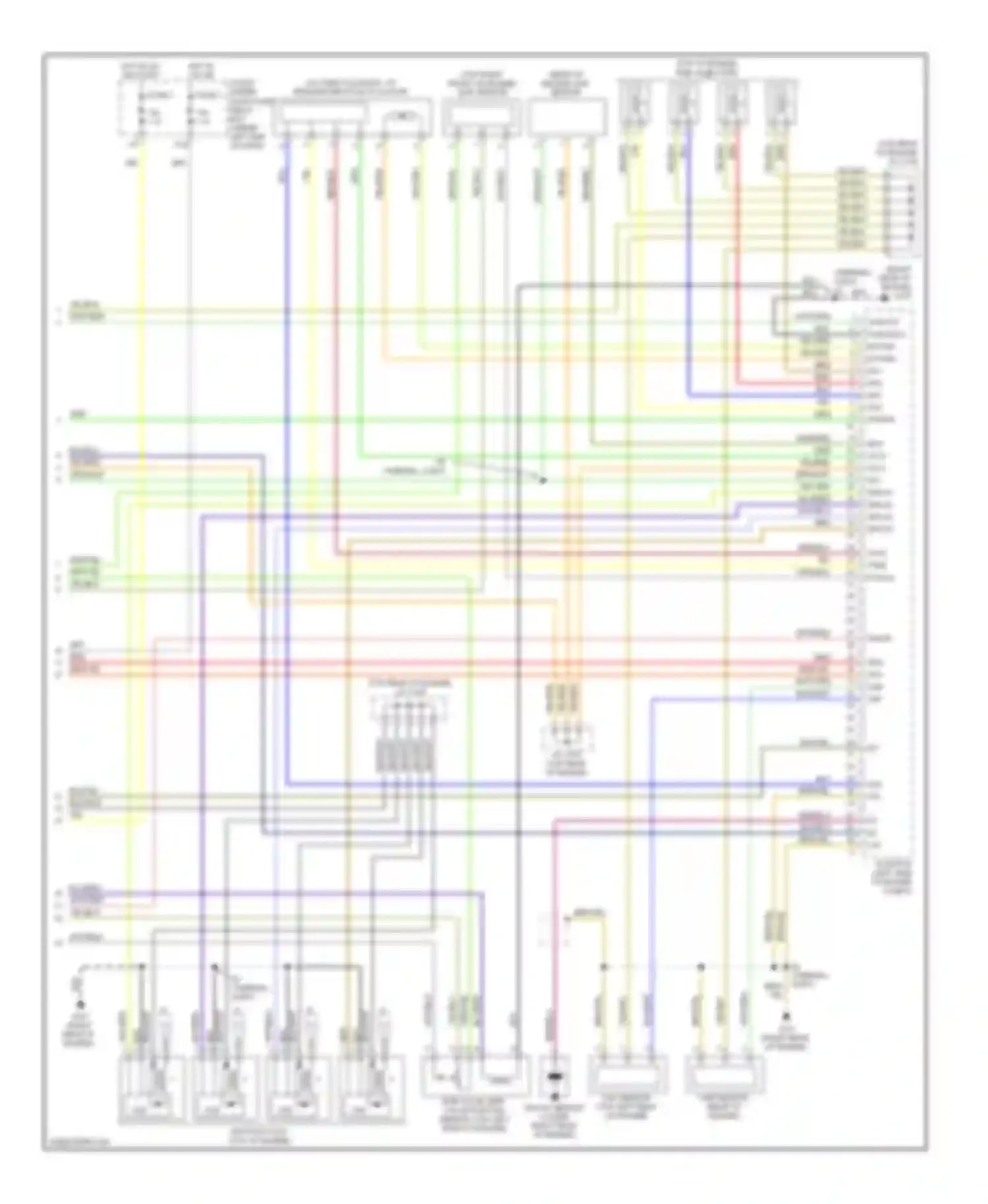 Wiring diagram afs+ afs- cmp ckp for Honda Civic VIII facelift (2008-2011) (1 of 2)