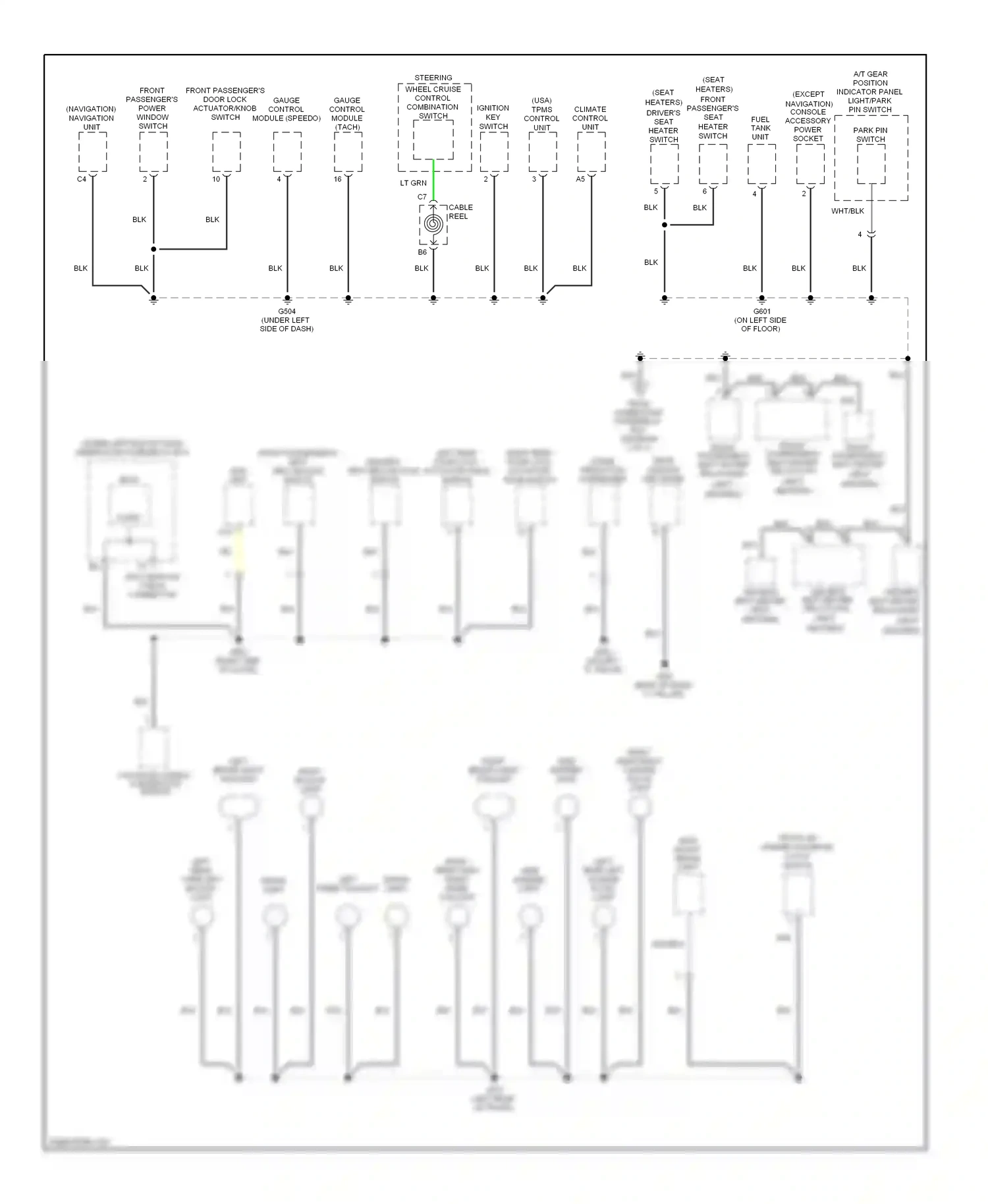 Wiring diagram blk for Honda Civic VIII facelift (2008-2011) (68 of 163)