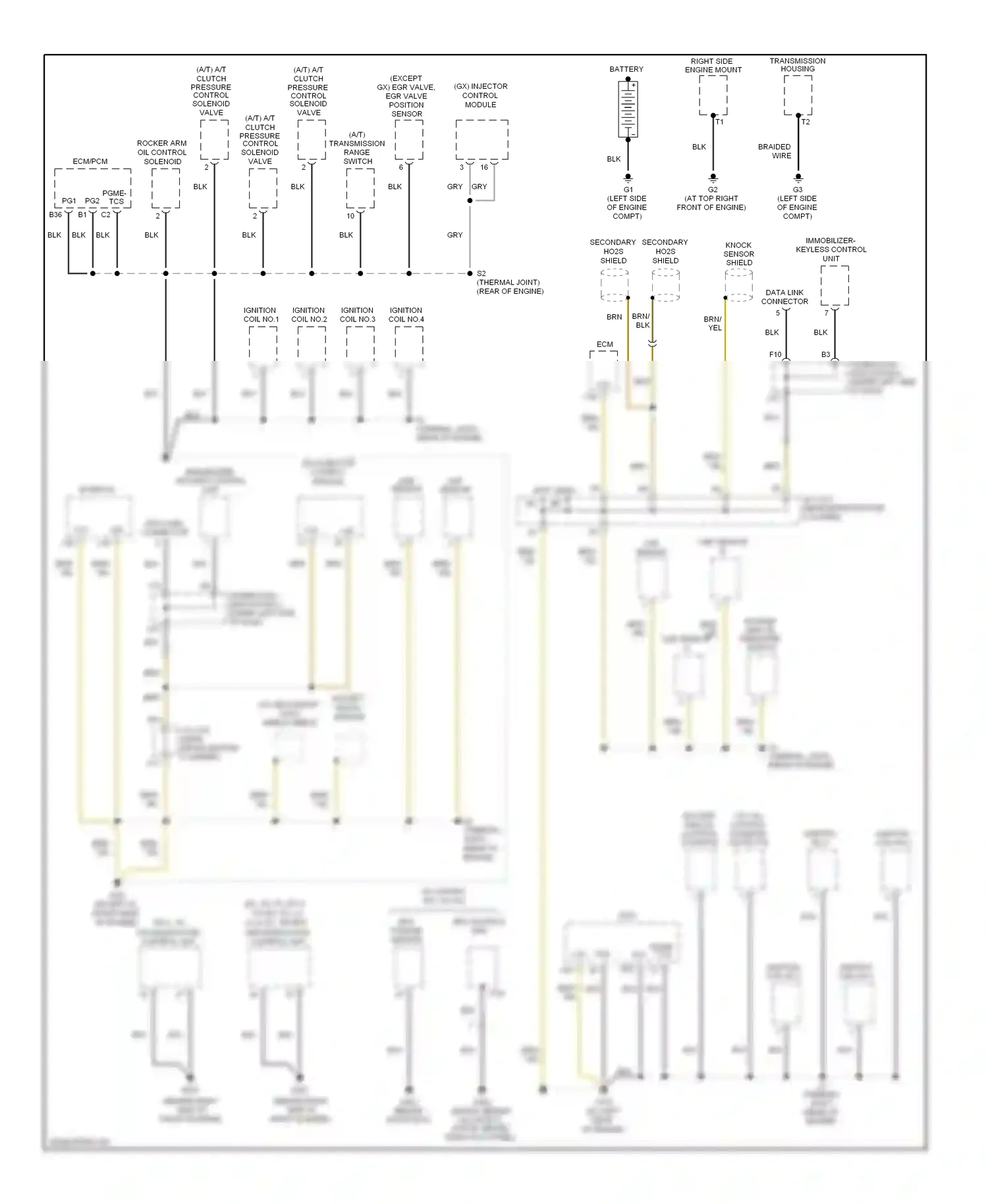 Wiring diagram blk for Honda Civic VIII facelift (2008-2011) (154 of 163)
