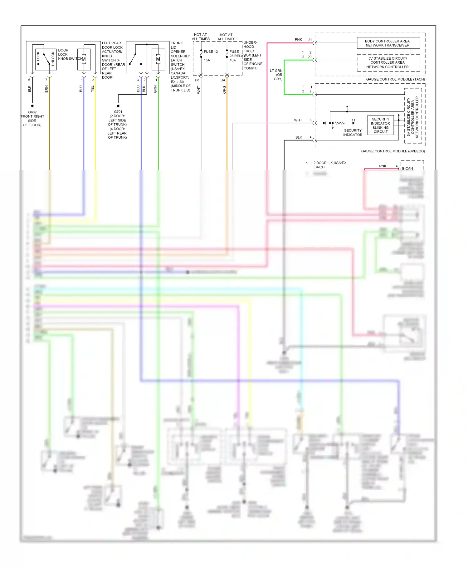 Wiring diagram blk for Honda Civic VIII facelift (2008-2011) (8 of 163)