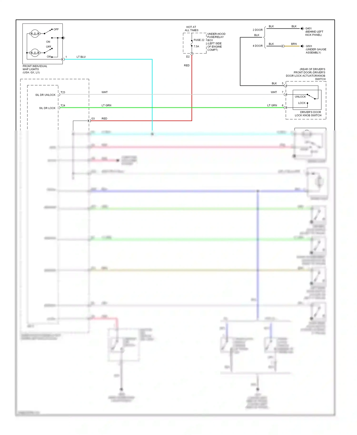 Wiring diagram blk for Honda Civic VIII facelift (2008-2011) (71 of 163)