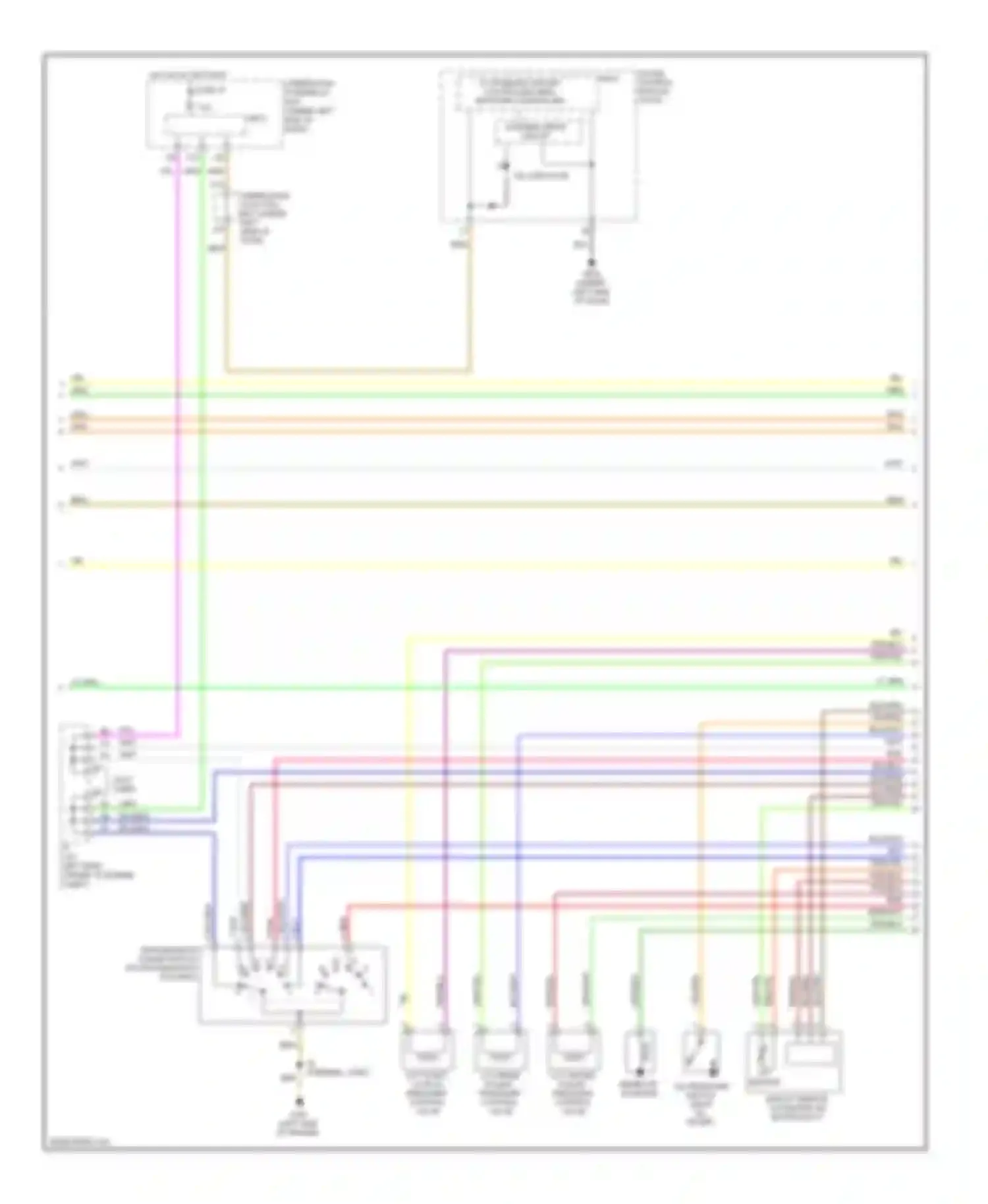 Wiring diagram blk/org for Honda Civic VIII facelift (2008-2011) (2 of 3)