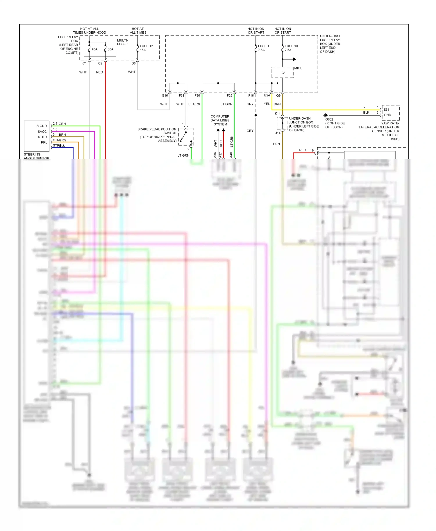 Wiring diagram blu for Honda Civic VIII facelift (2008-2011) (2 of 131)