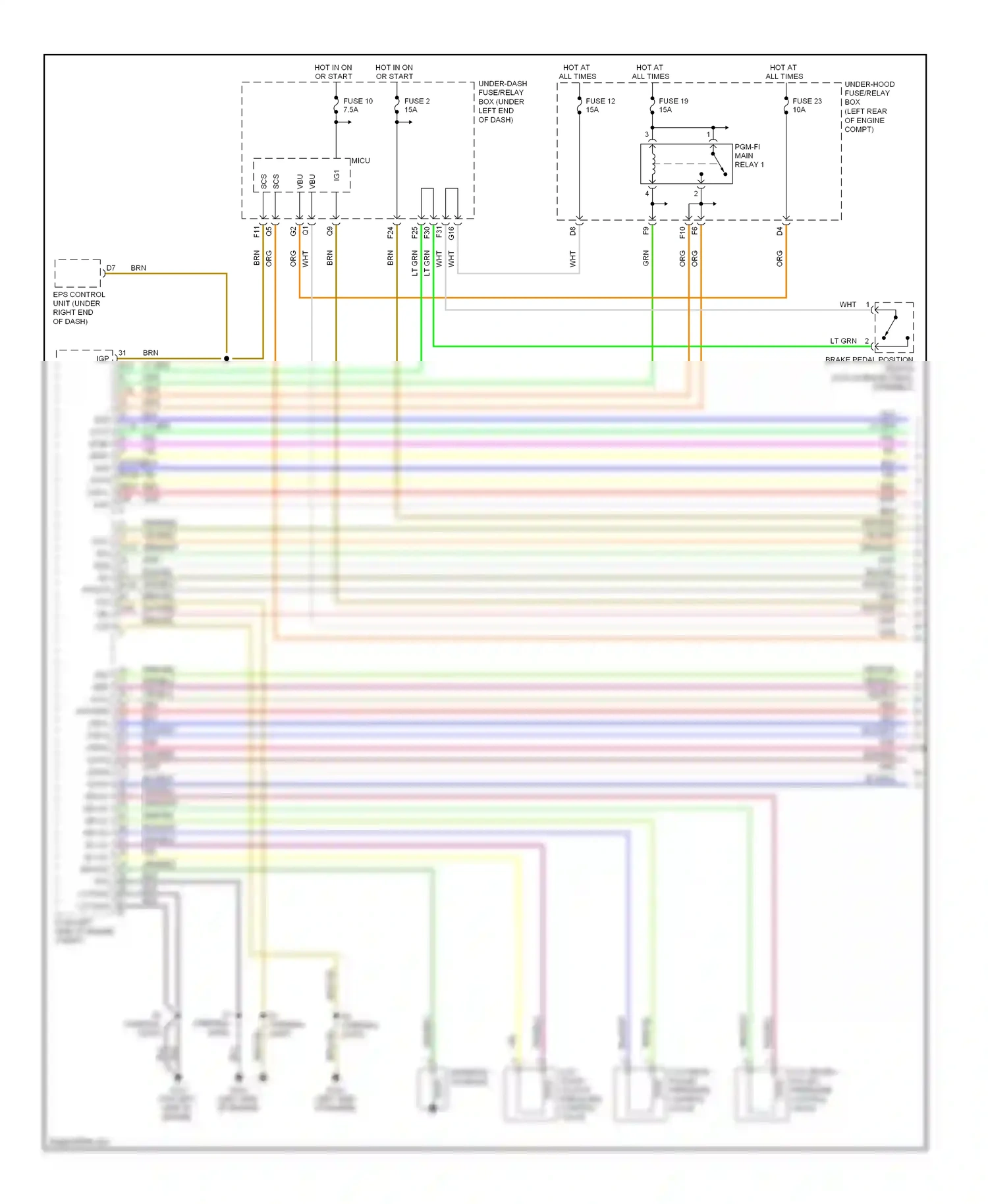 Wiring diagram blu for Honda Civic VIII facelift (2008-2011) (129 of 131)