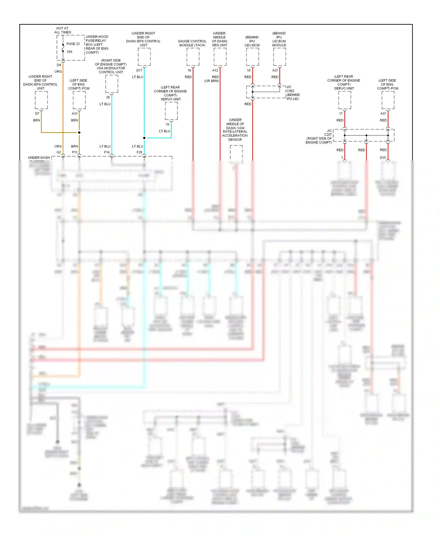 Wiring diagram blu for Honda Civic VIII facelift (2008-2011) (18 of 131)