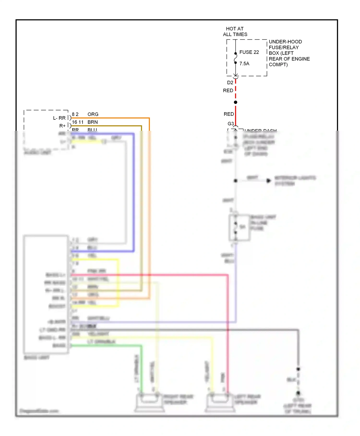 Wiring diagram blu for Honda Civic VIII facelift (2008-2011) (92 of 131)