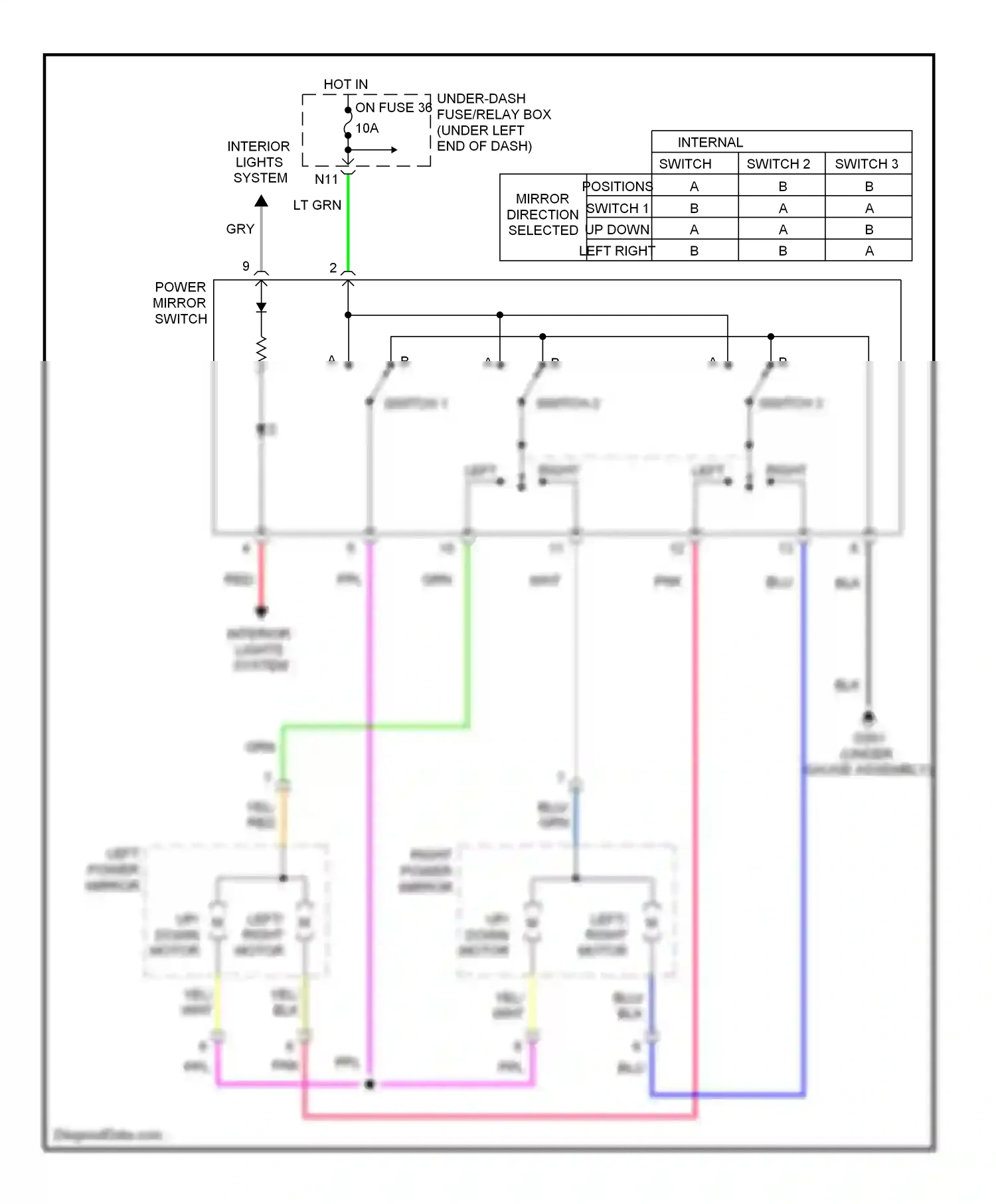 Wiring diagram blu for Honda Civic VIII facelift (2008-2011) (84 of 131)