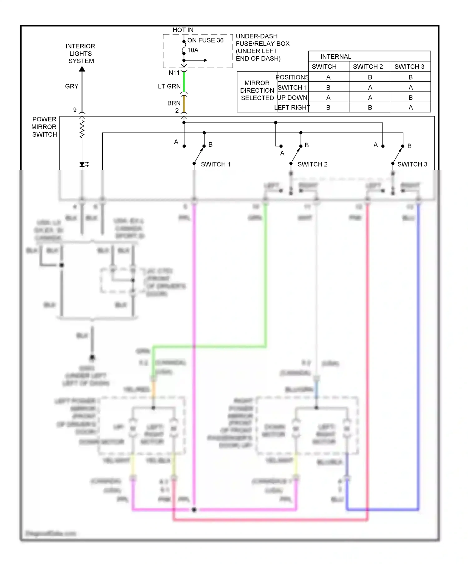Wiring diagram blu for Honda Civic VIII facelift (2008-2011) (86 of 131)