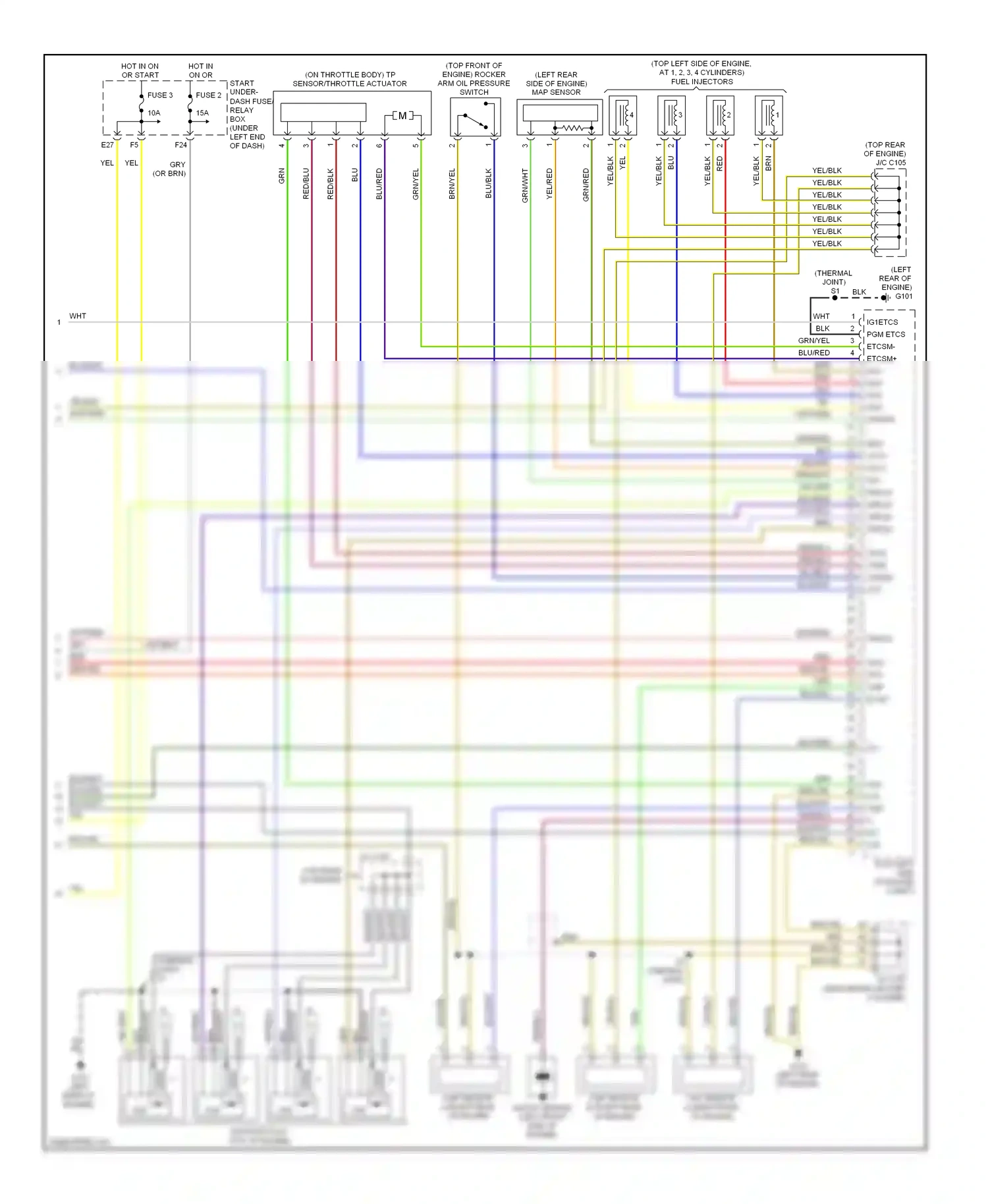 Wiring diagram blu/red for Honda Civic VIII facelift (2008-2011) (16 of 16)