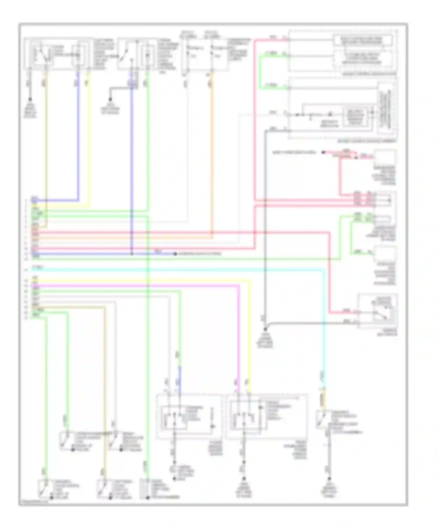 Wiring diagram body computer system for Honda Civic VIII facelift (2008-2011) (1 of 2)