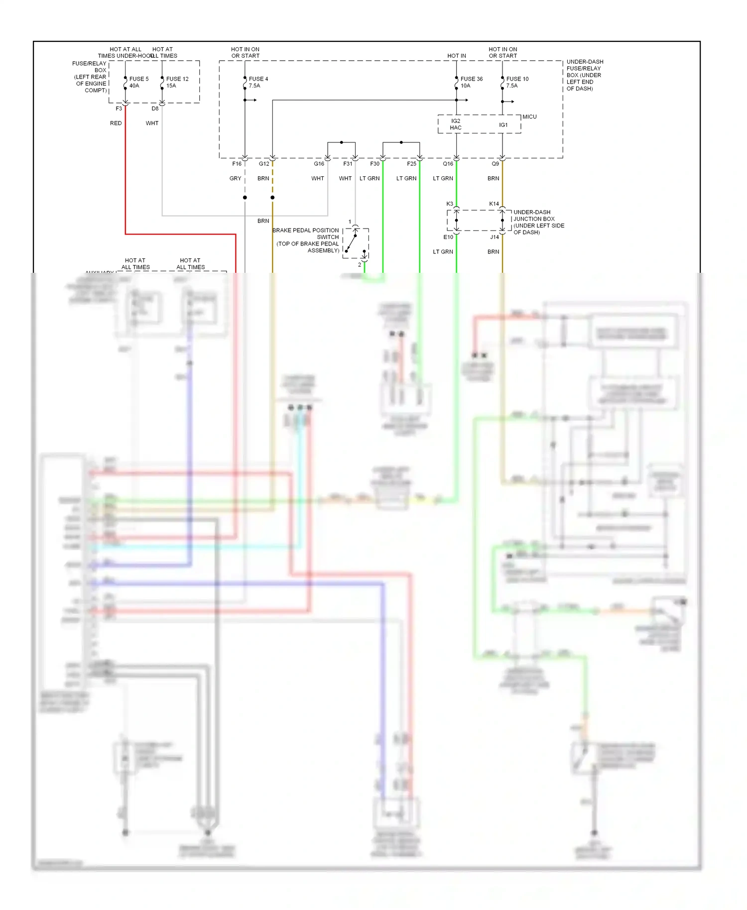 Wiring diagram bs+b for Honda Civic VIII facelift (2008-2011) (1 of 1)