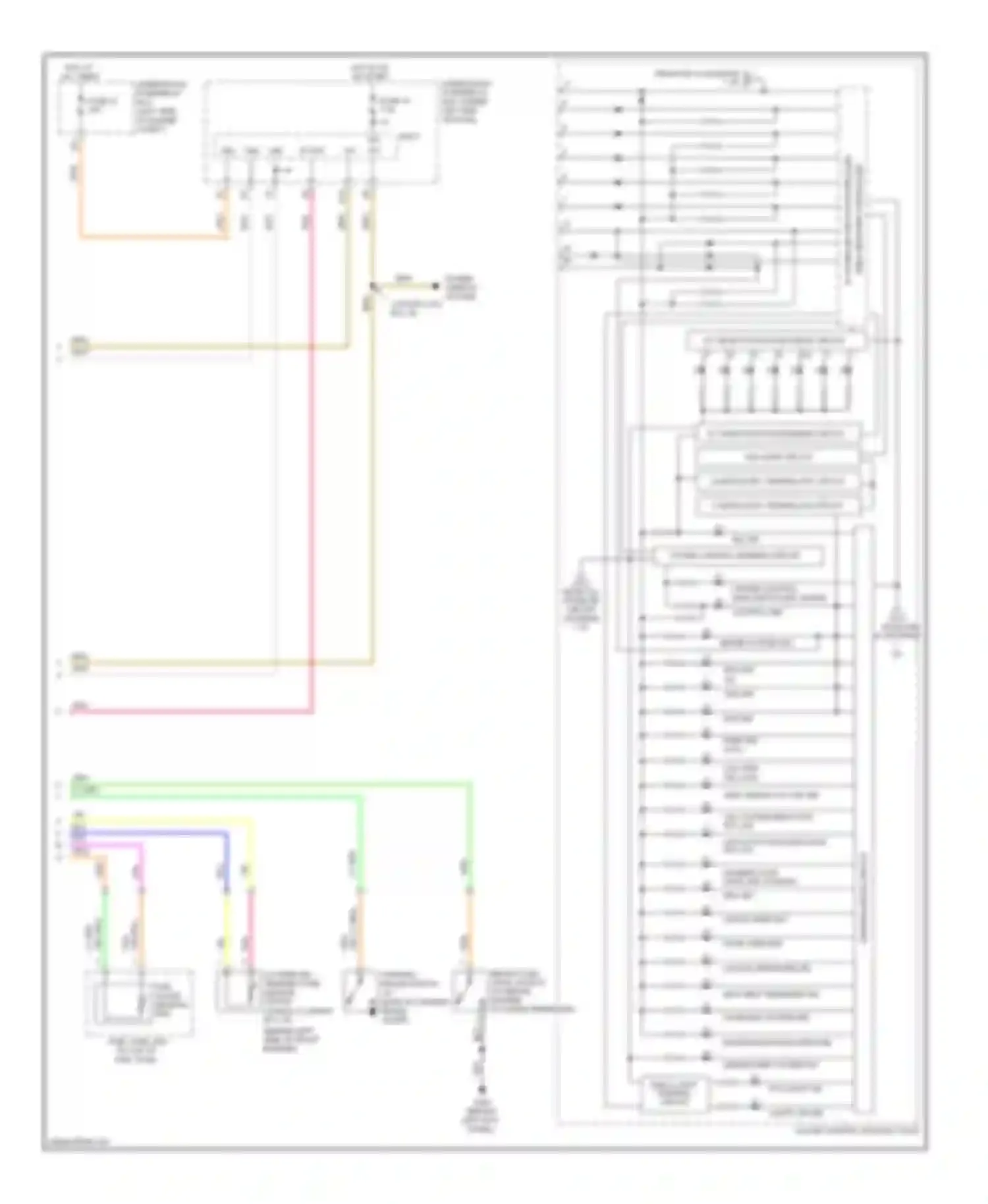 Wiring diagram compulsory turning- on circuit for Honda Civic VIII facelift (2008-2011) (2 of 3)