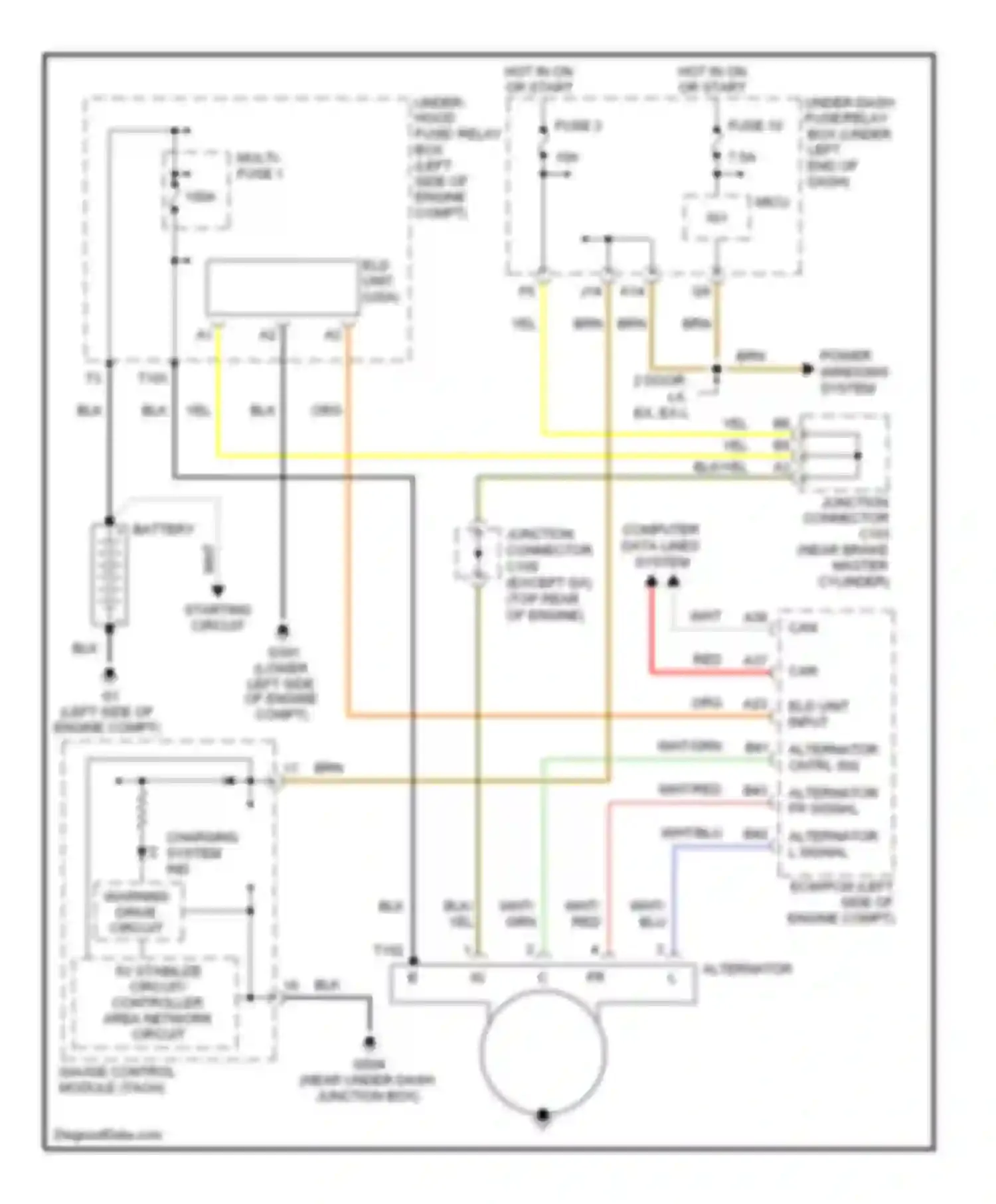 Wiring diagram eld unit input for Honda Civic VIII facelift (2008-2011) (1 of 2)