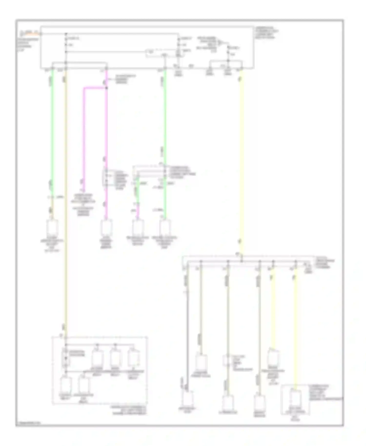 Wiring diagram fan radiator control fan relay relay for Honda Civic VIII facelift (2008-2011) (1 of 1)