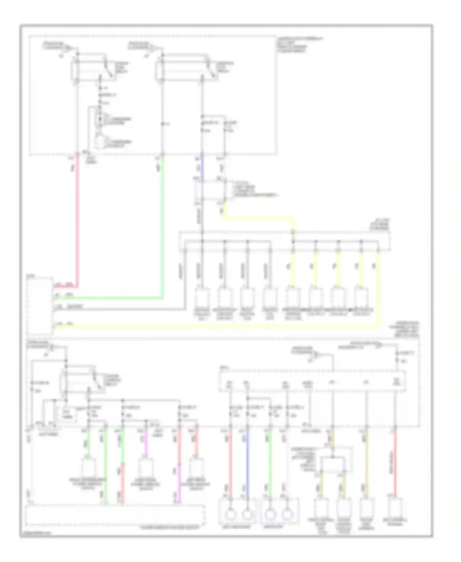 Wiring diagram from fuse 38 for Honda Civic VIII facelift (2008-2011) (3 of 3)