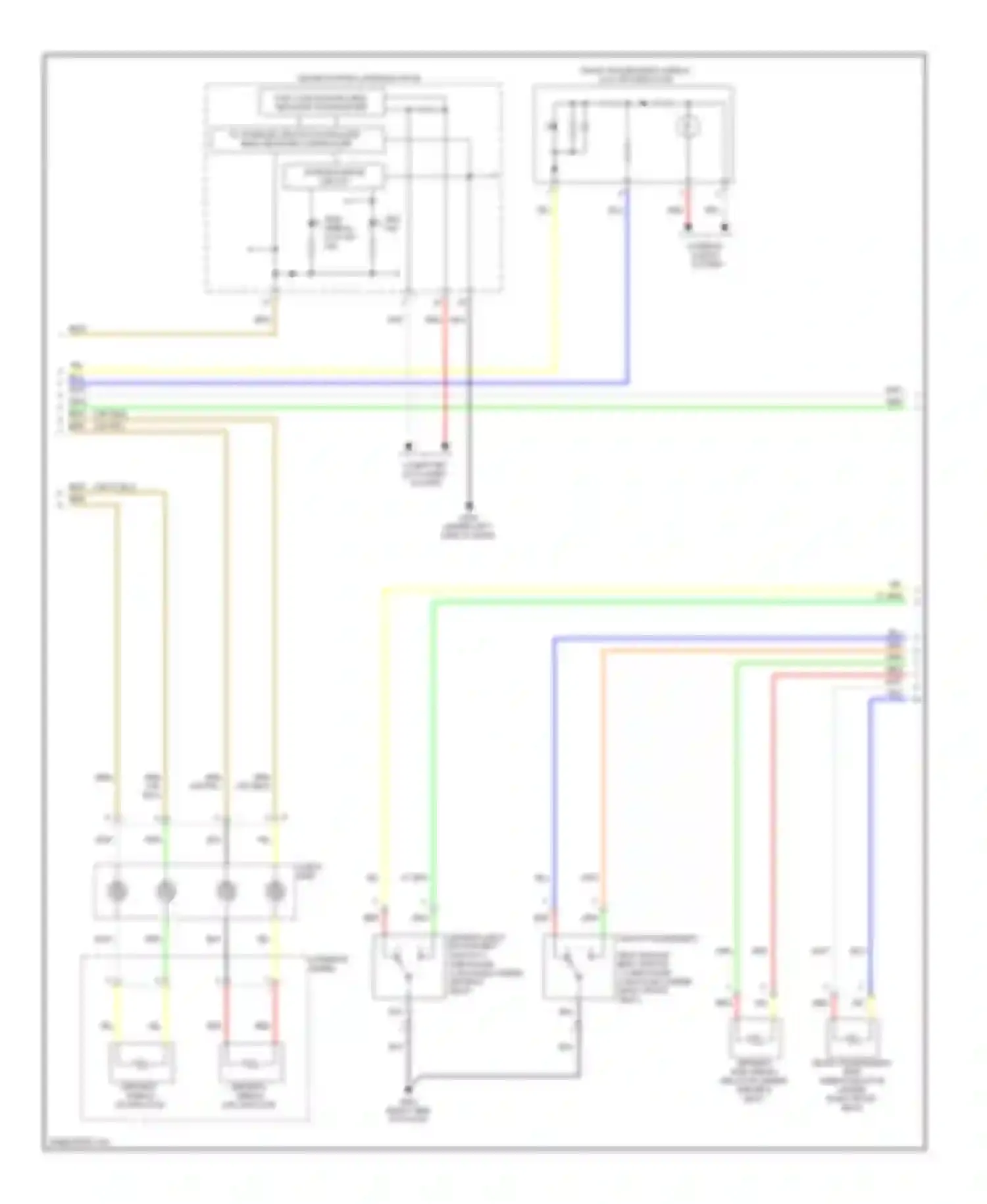 Wiring diagram front passenger's for Honda Civic VIII facelift (2008-2011) (3 of 3)