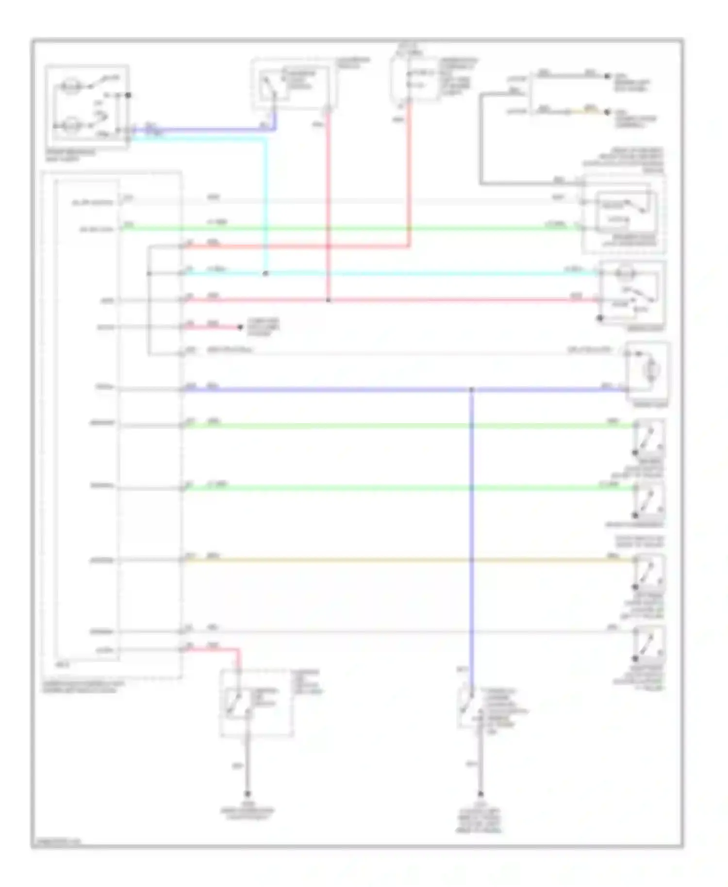 Wiring diagram front passenger's for Honda Civic VIII facelift (2008-2011) (1 of 3)