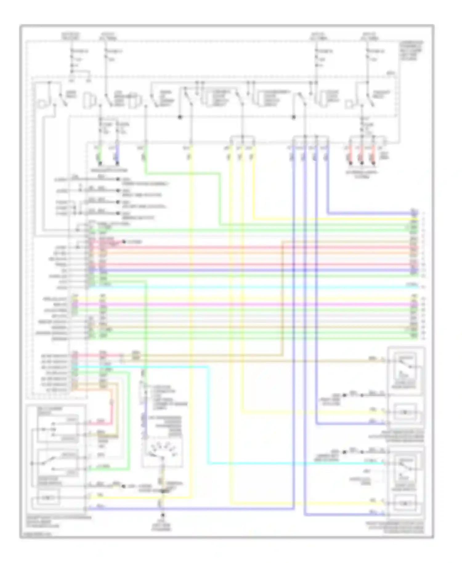 Wiring diagram ig key sw vbu vbu b-can trunk sw radio sw at-p hood sw for Honda Civic VIII facelift (2008-2011) (1 of 2)