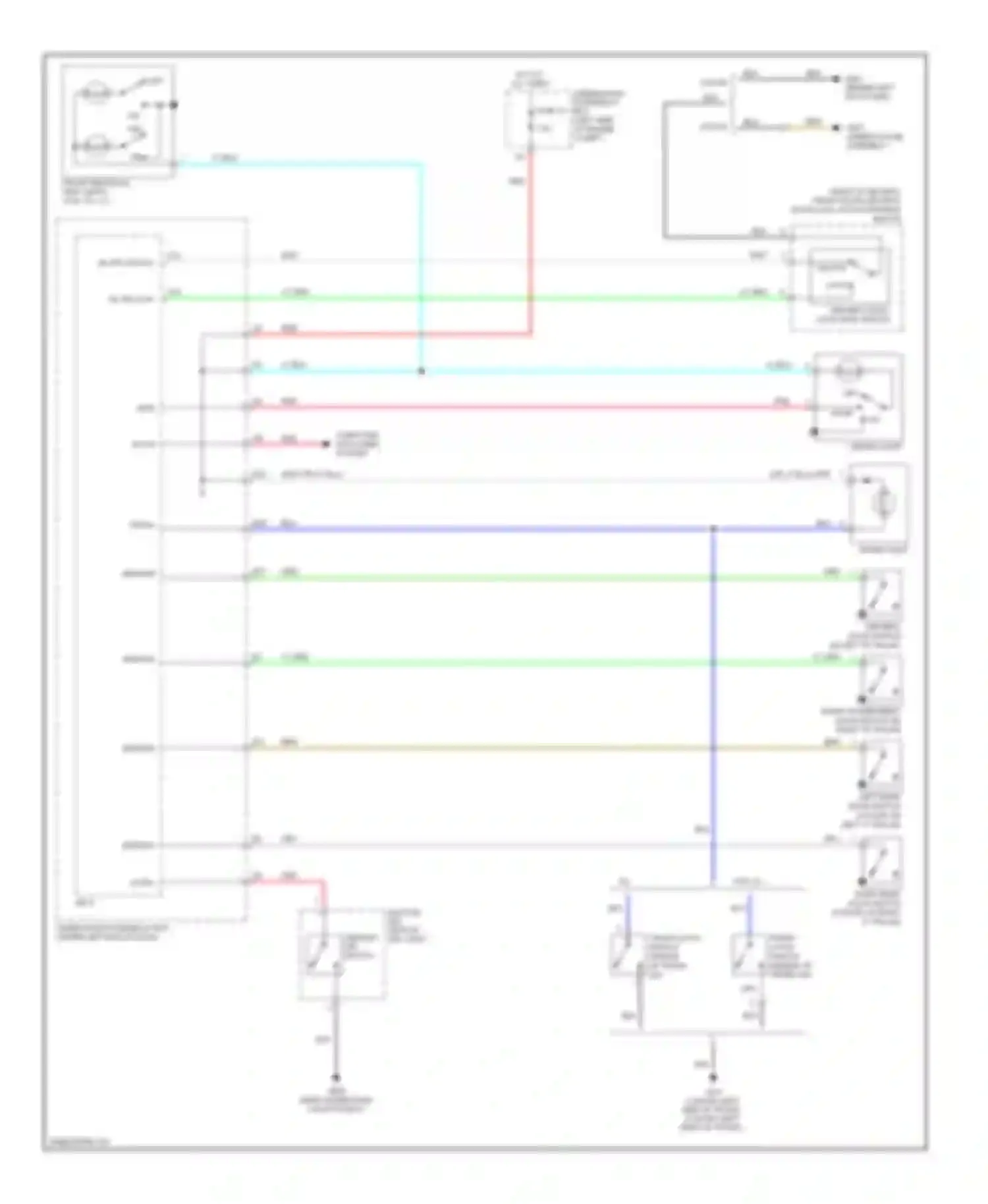 Wiring diagram ignition key switch/ key light for Honda Civic VIII facelift (2008-2011) (1 of 3)