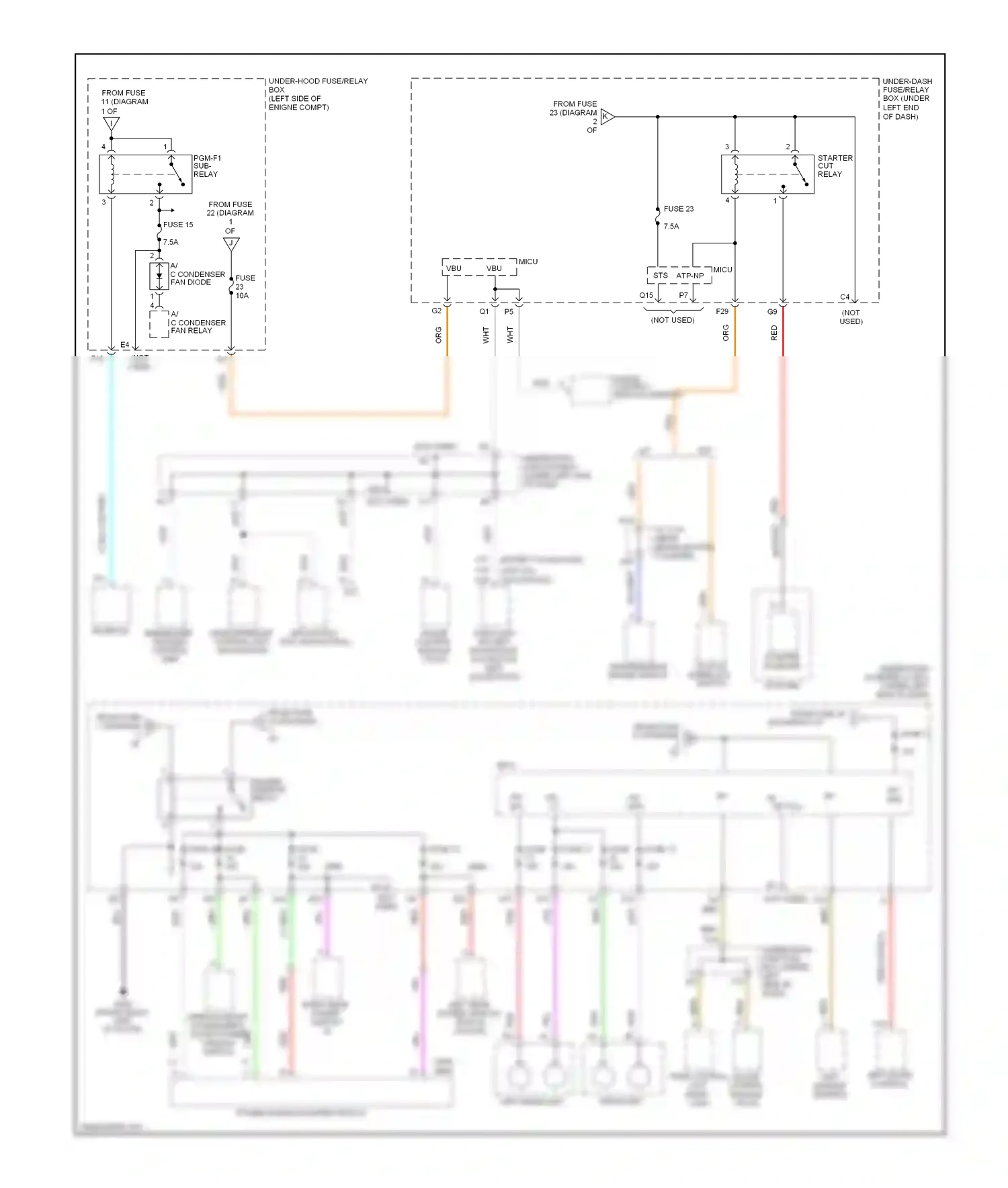 Wiring diagram left headlight for Honda Civic VIII facelift (2008-2011) (5 of 7)