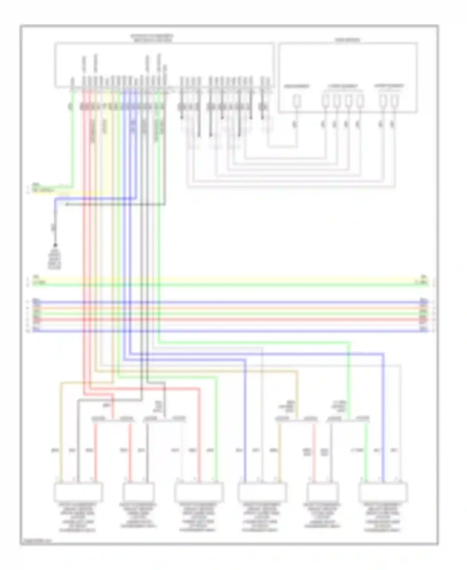 Wiring diagram lower element for Honda Civic VIII facelift (2008-2011) (1 of 2)