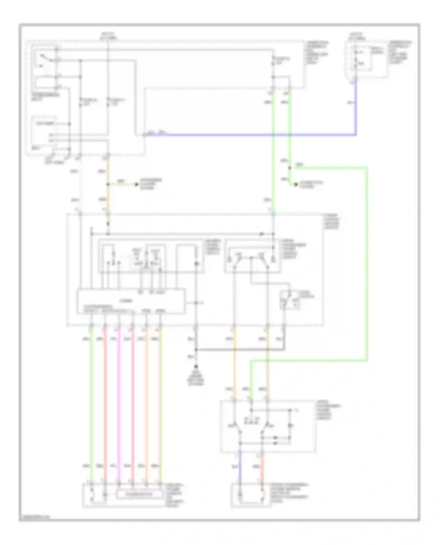 Wiring diagram main switch for Honda Civic VIII facelift (2008-2011) (3 of 4)