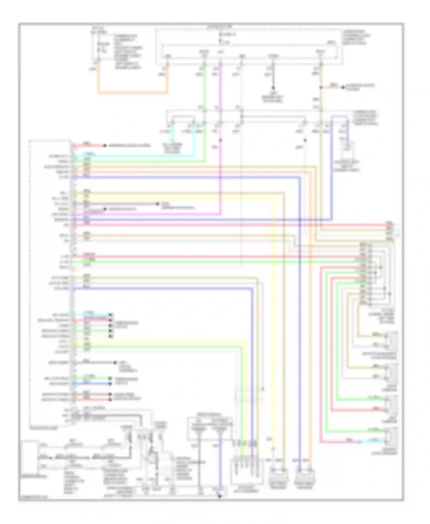 Wiring diagram navigation unit for Honda Civic VIII facelift (2008-2011) (5 of 13)