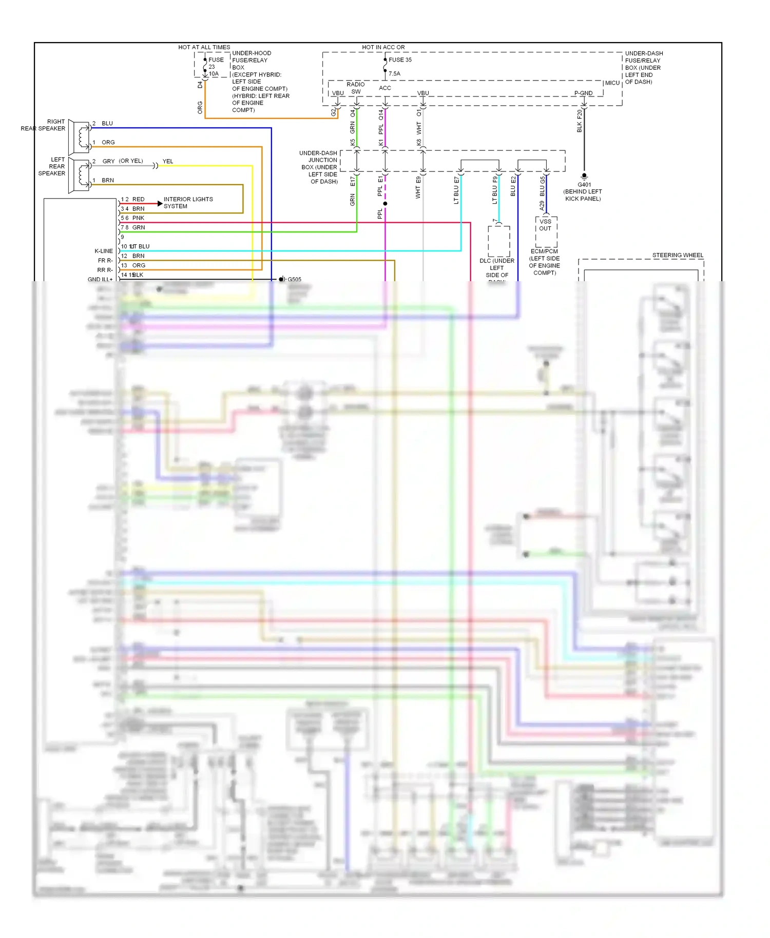 Wiring diagram nca for Honda Civic VIII facelift (2008-2011) (23 of 32)