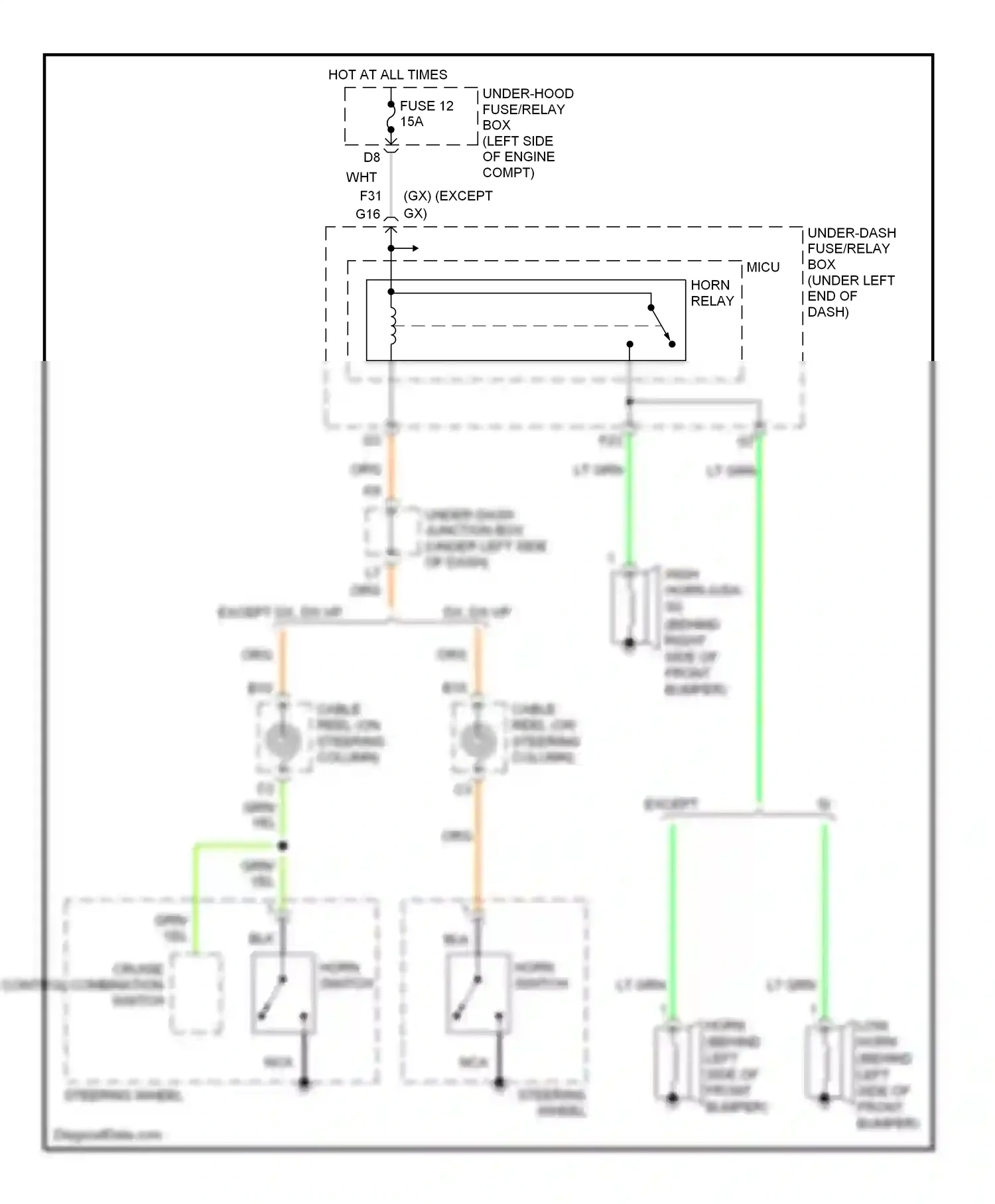 Wiring diagram nca for Honda Civic VIII facelift (2008-2011) (4 of 32)