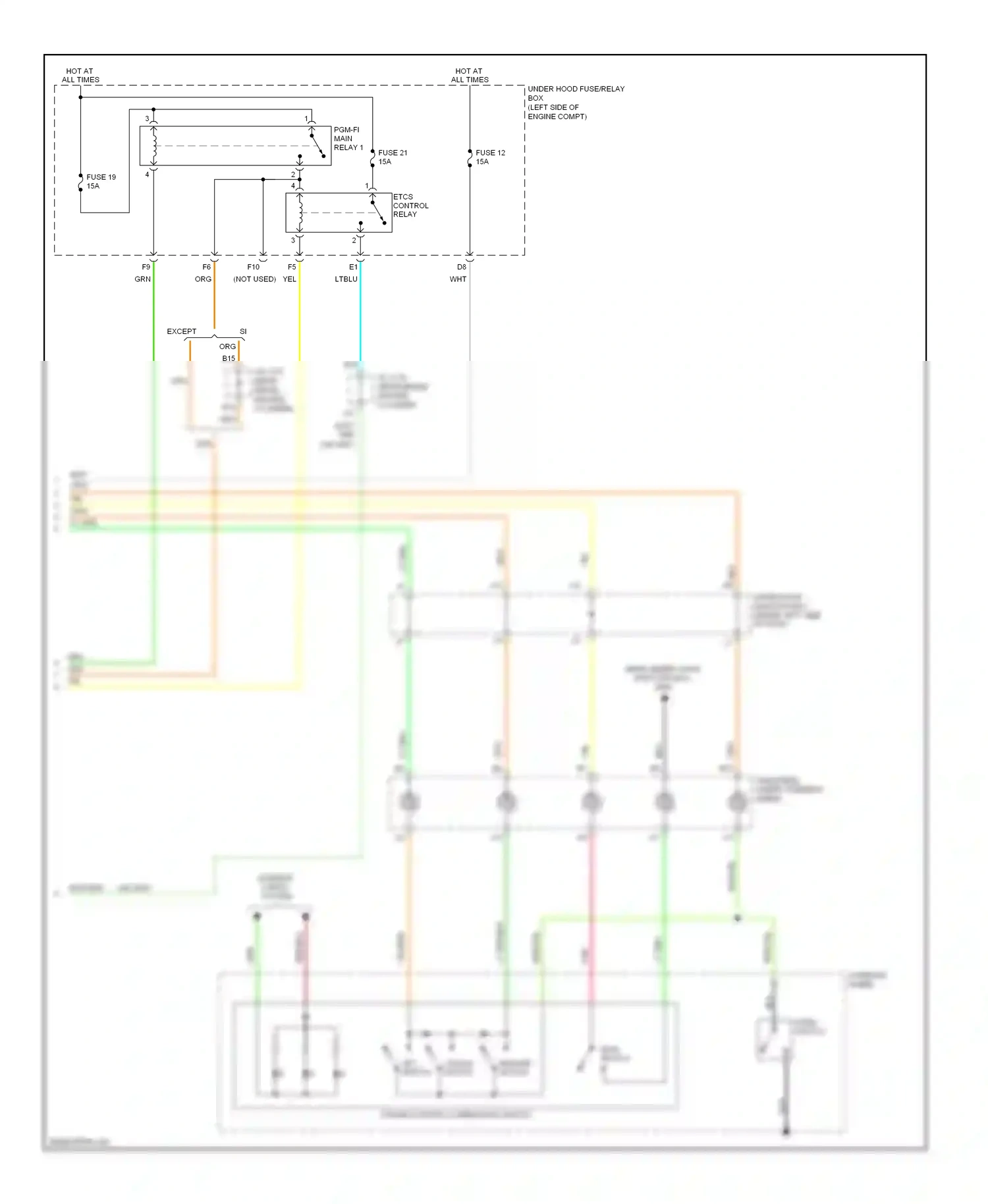 Wiring diagram nca for Honda Civic VIII facelift (2008-2011) (2 of 32)