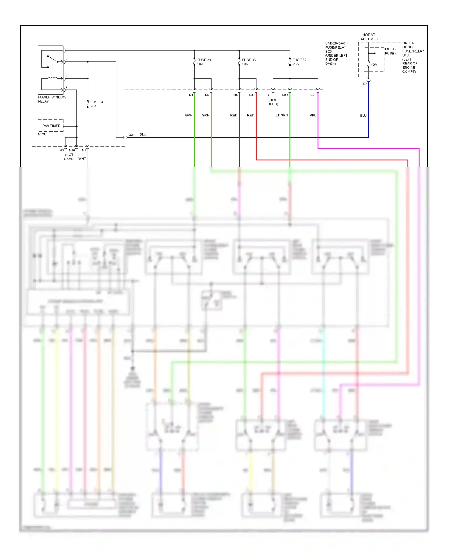 Wiring diagram off up for Honda Civic VIII facelift (2008-2011) (4 of 4)