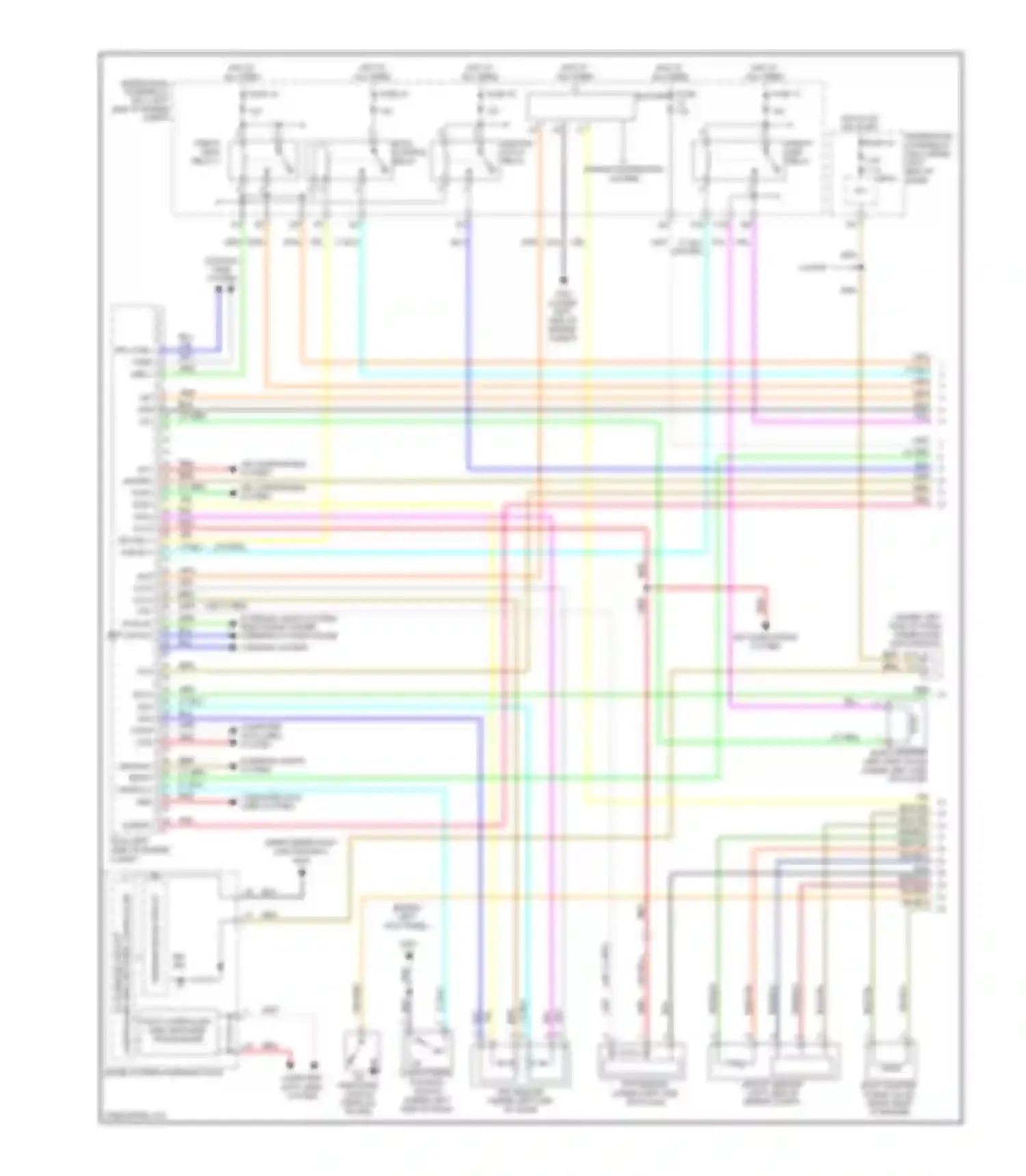 Wiring diagram power distribution system for Honda Civic VIII facelift (2008-2011) (5 of 6)