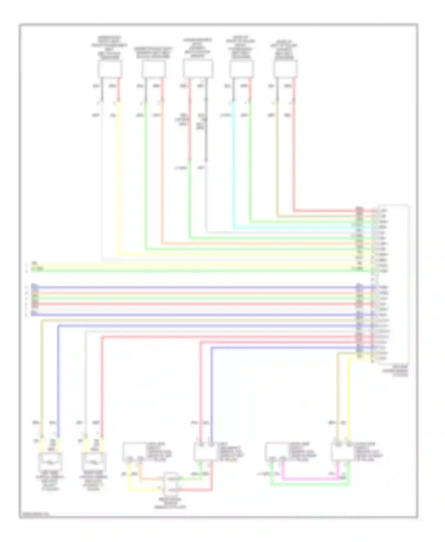 Wiring diagram rear safing sensor for Honda Civic VIII facelift (2008-2011) (1 of 1)