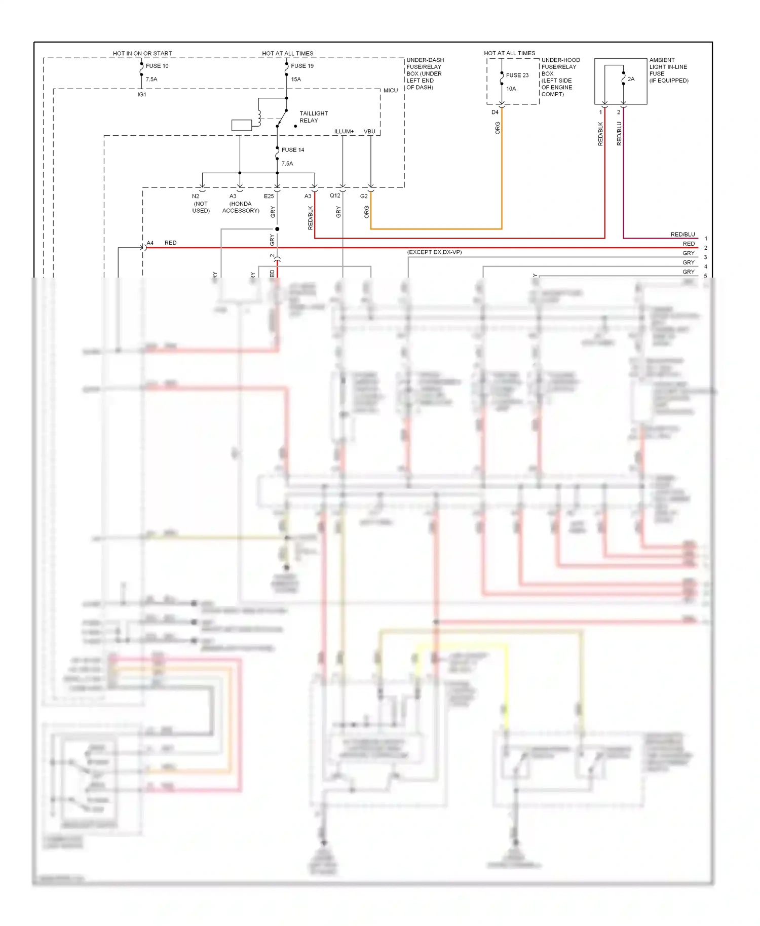 Wiring diagram red for Honda Civic VIII facelift (2008-2011) (62 of 136)