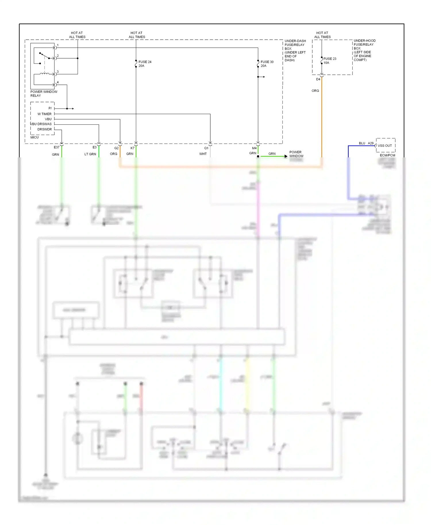 Wiring diagram red for Honda Civic VIII facelift (2008-2011) (94 of 136)