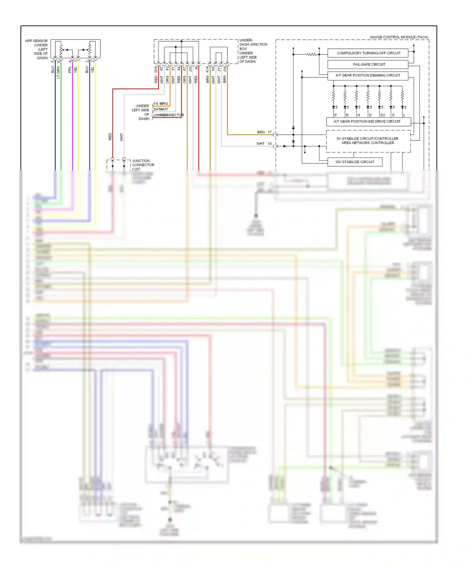 Wiring diagram red/blu for Honda Civic VIII facelift (2008-2011) (17 of 18)